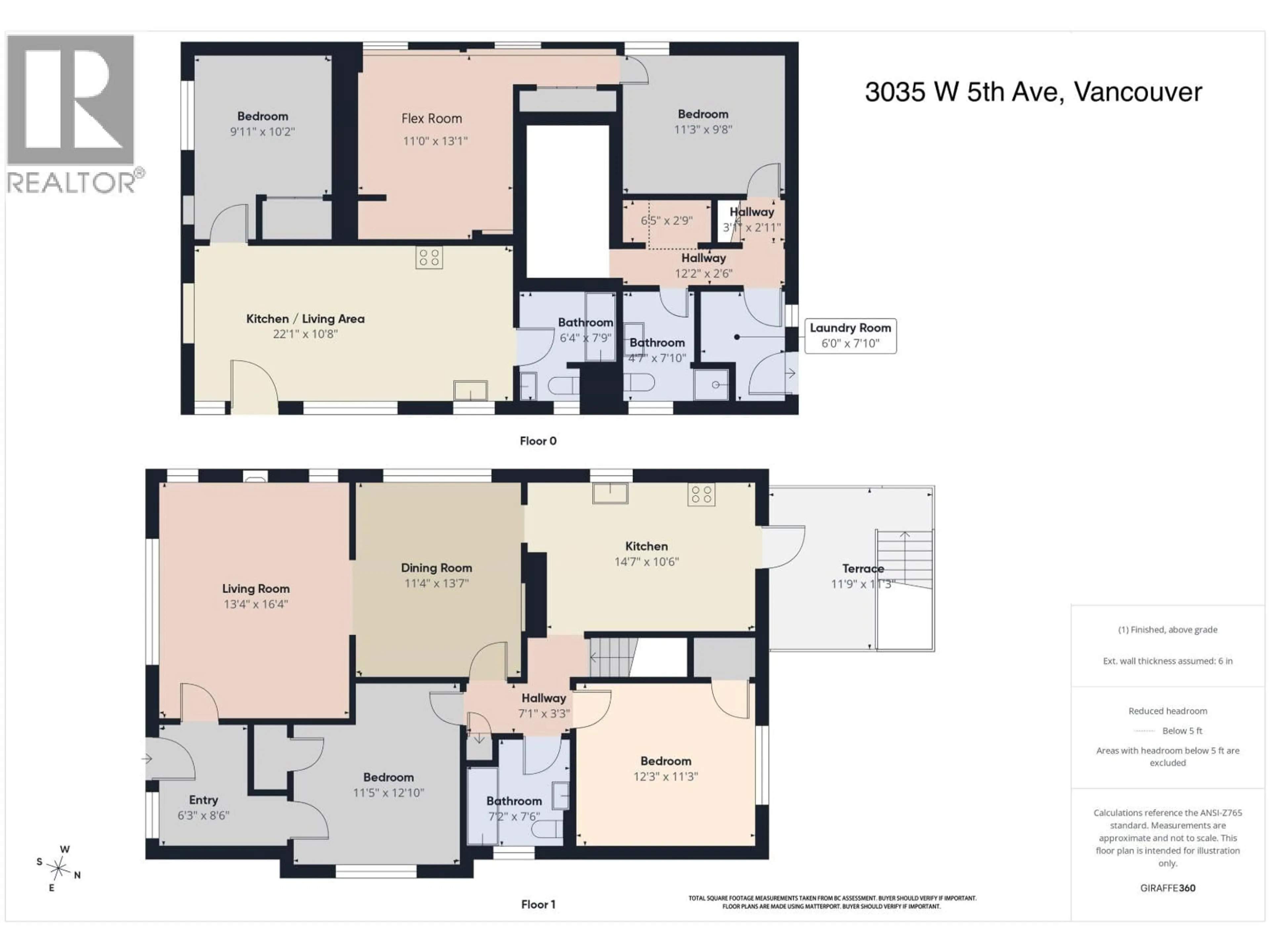 Floor plan for 3035 5TH AVENUE, Vancouver British Columbia V6K1T8