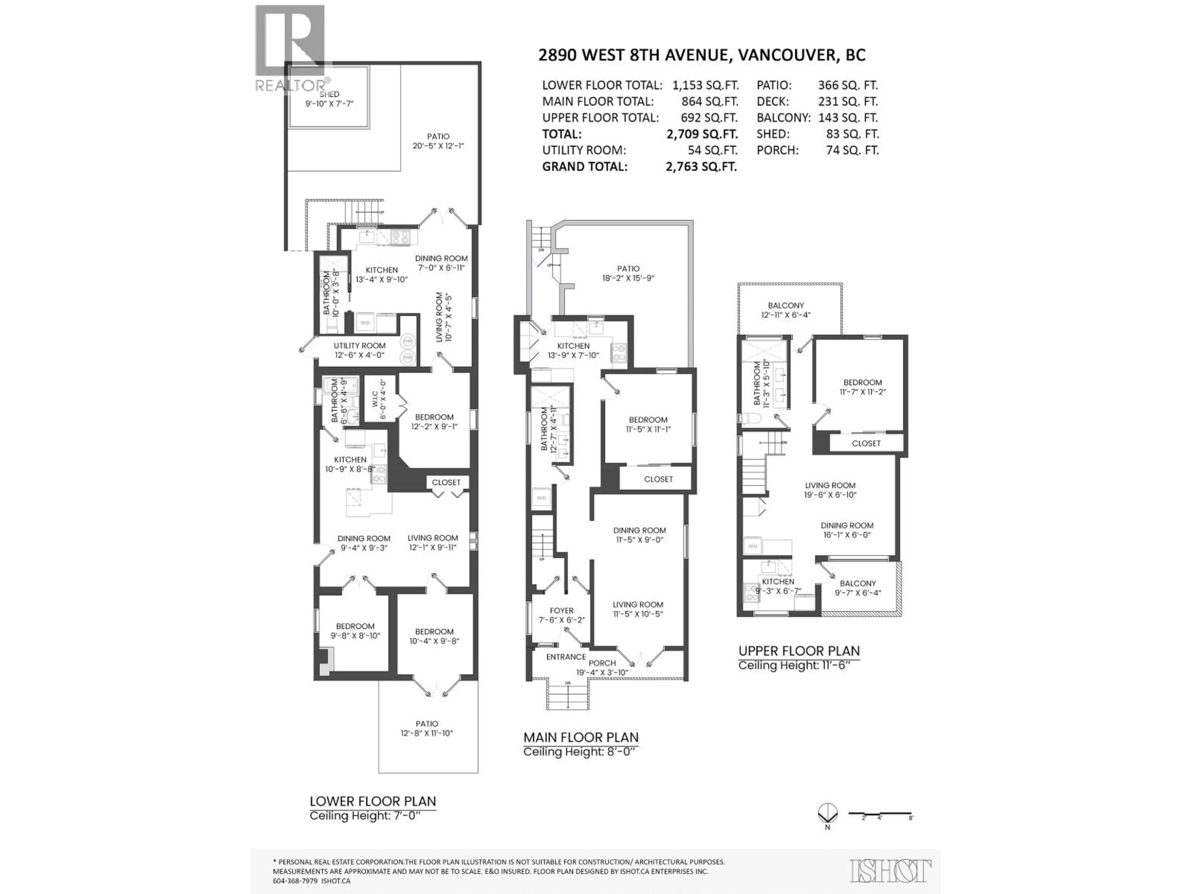 Floor plan for 2890 8TH AVENUE, Vancouver British Columbia V6K2B9