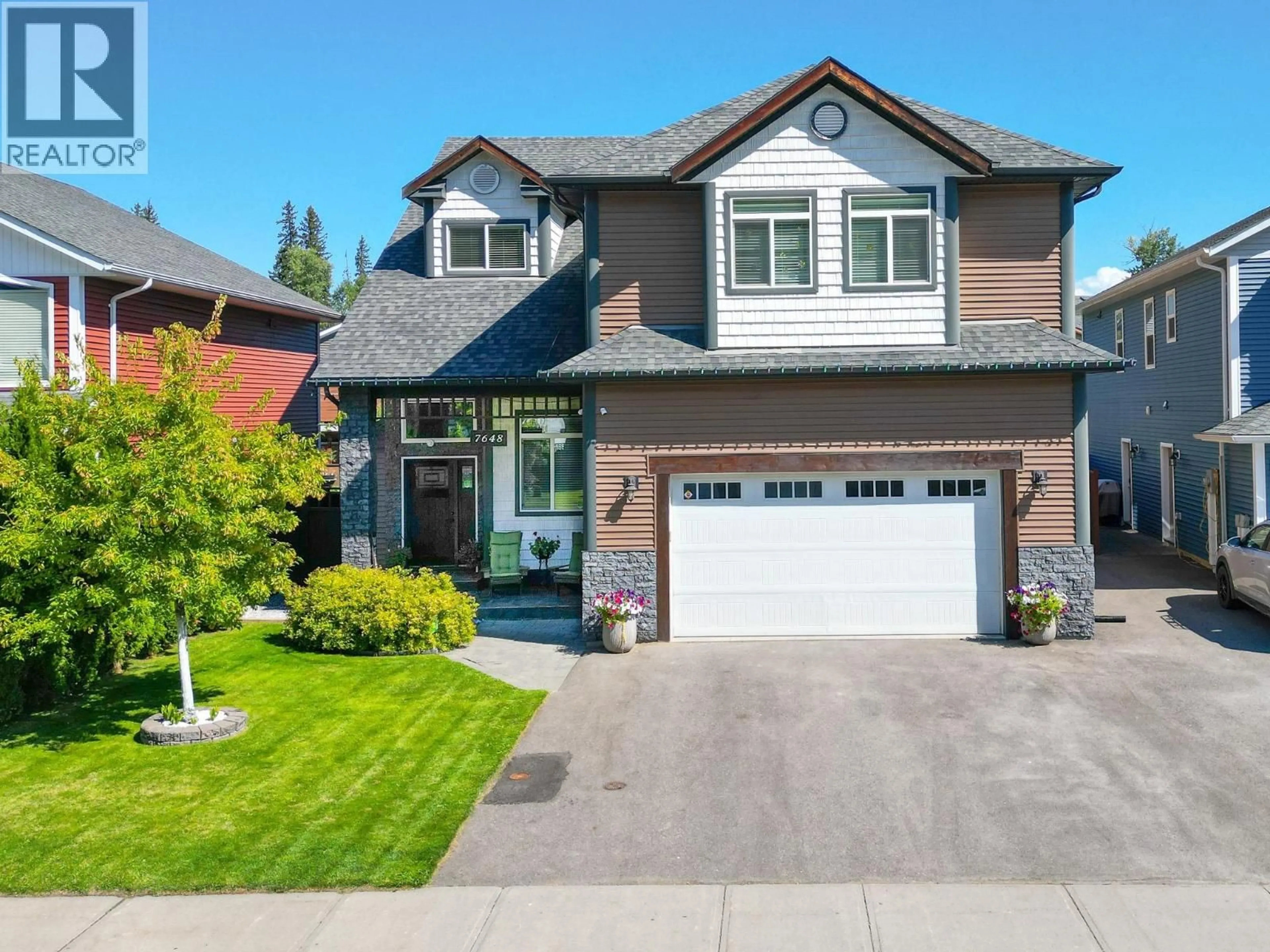 Home with brick exterior material, street for 7648 STILLWATER CRESCENT, Prince George British Columbia V2N0C2