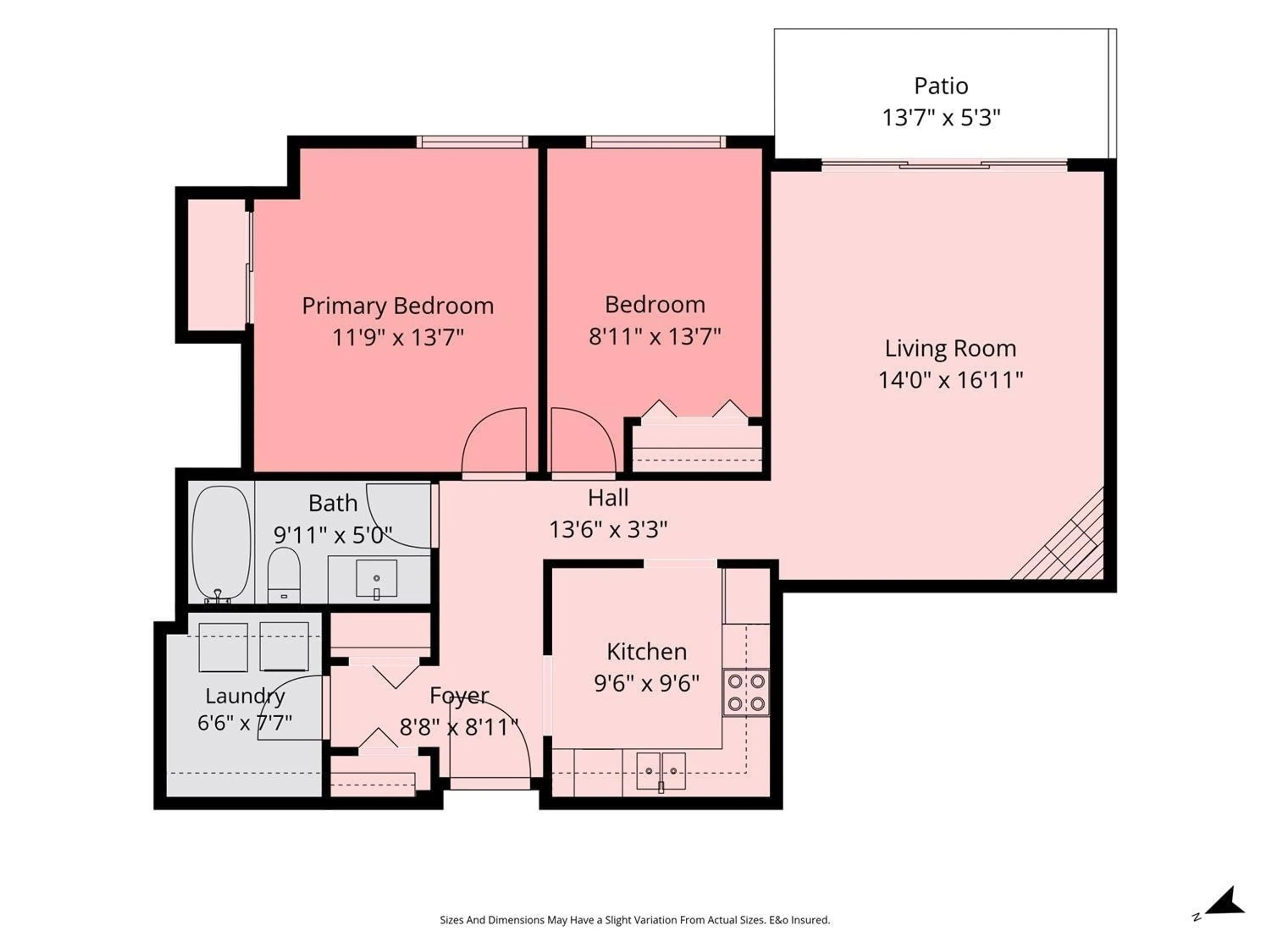 Floor plan for 104 - 32885 GEORGE FERGUSON WAY, Abbotsford British Columbia V2S7X1