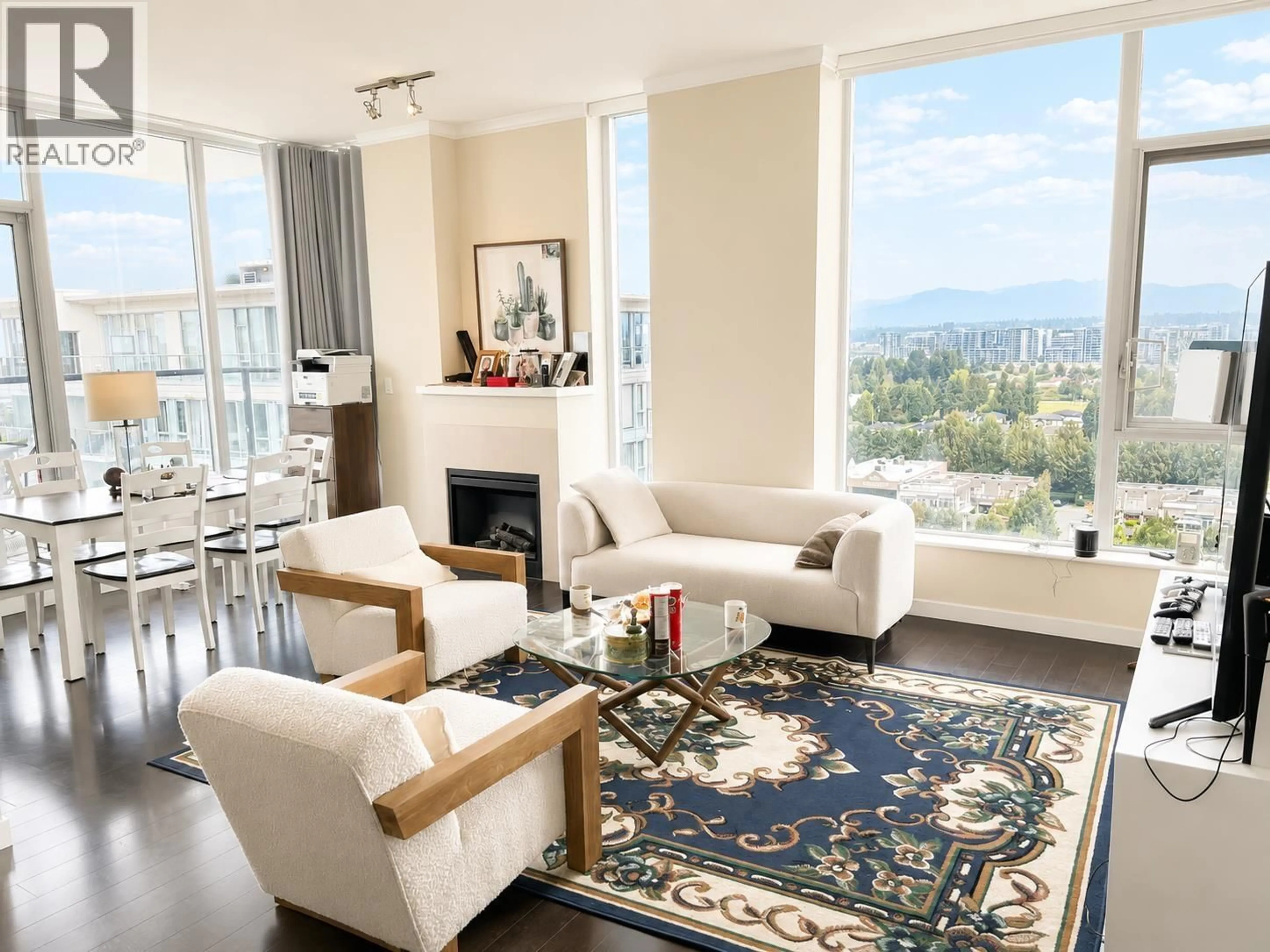 Living room with furniture, carpet floor for 1901 - 5068 KWANTLEN STREET, Richmond British Columbia V6X4K4
