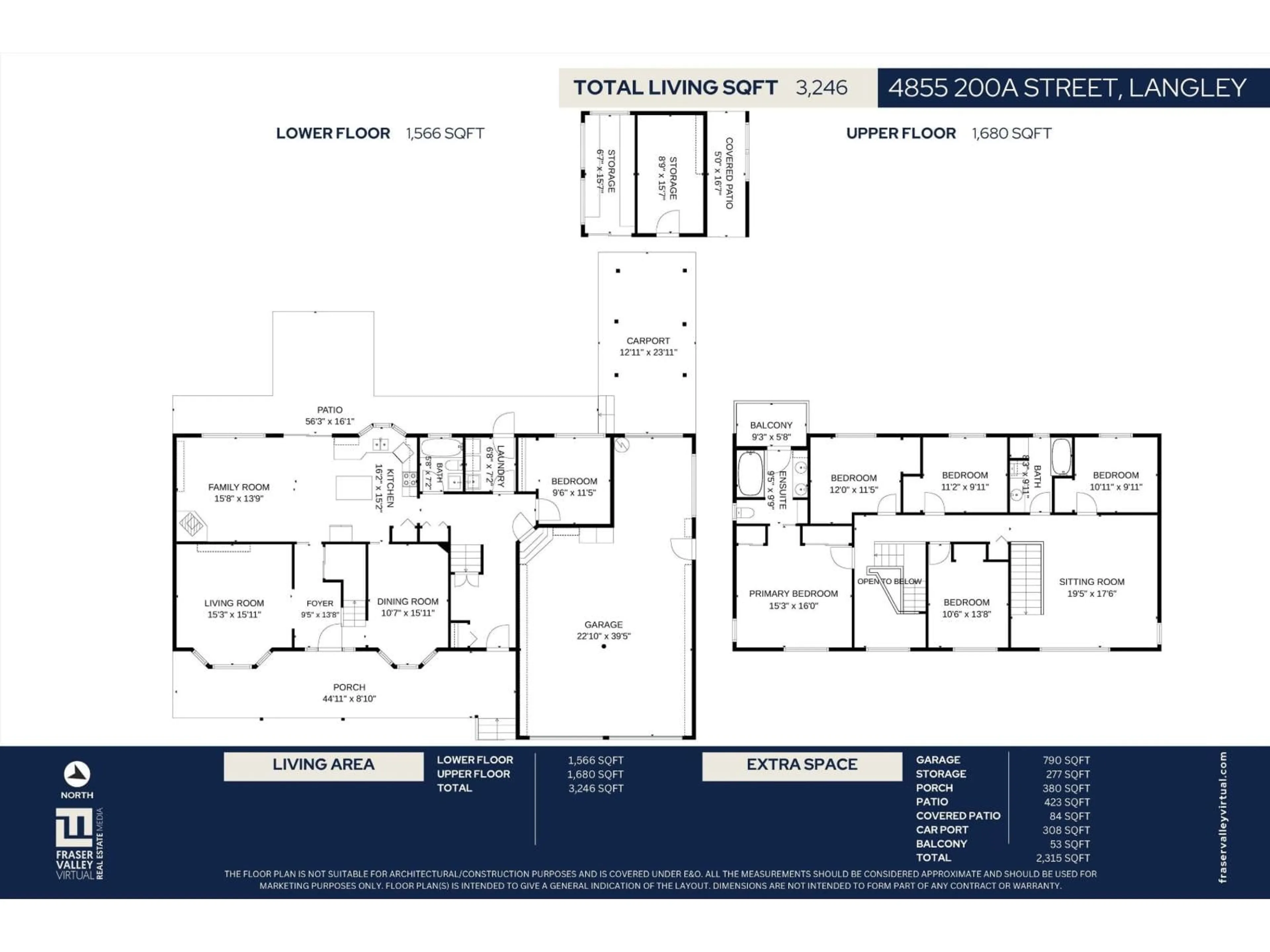 Floor plan for 4855 200A STREET, Langley British Columbia V3A5W7