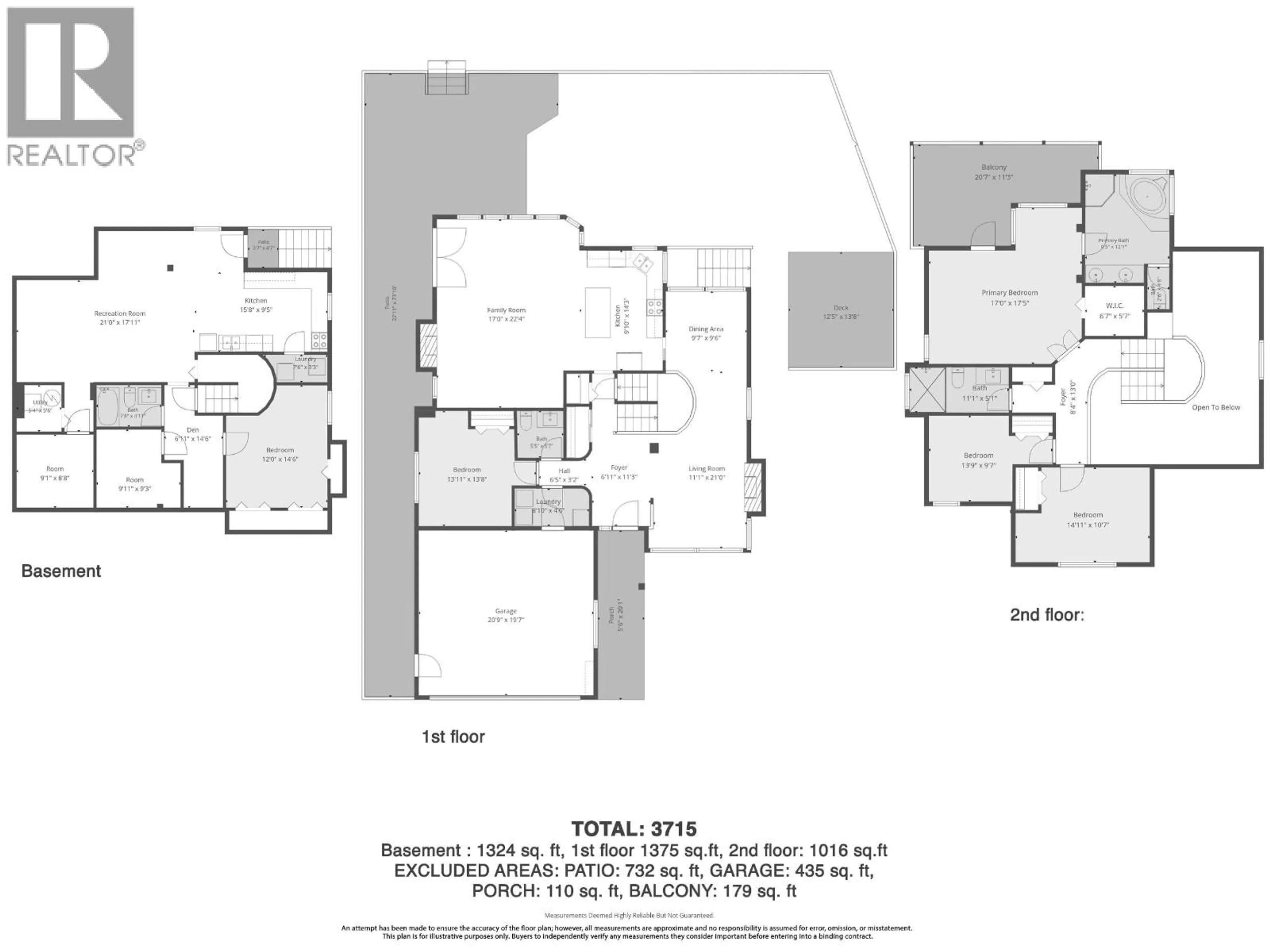 Floor plan for 1545 SALAL CRESCENT, Coquitlam British Columbia V3E2V6