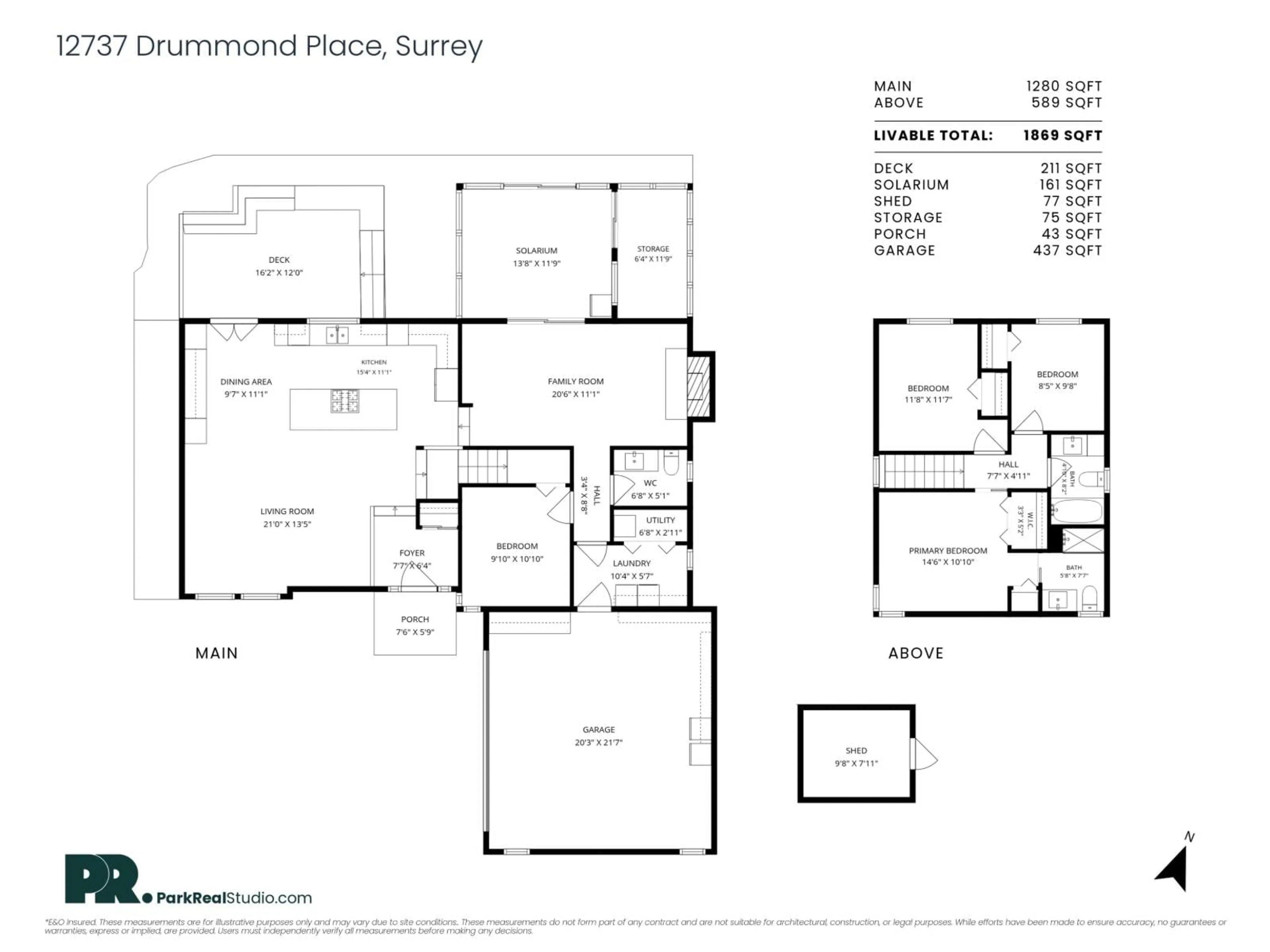 Floor plan for 12737 DRUMMOND PLACE, Surrey British Columbia V3V6G4