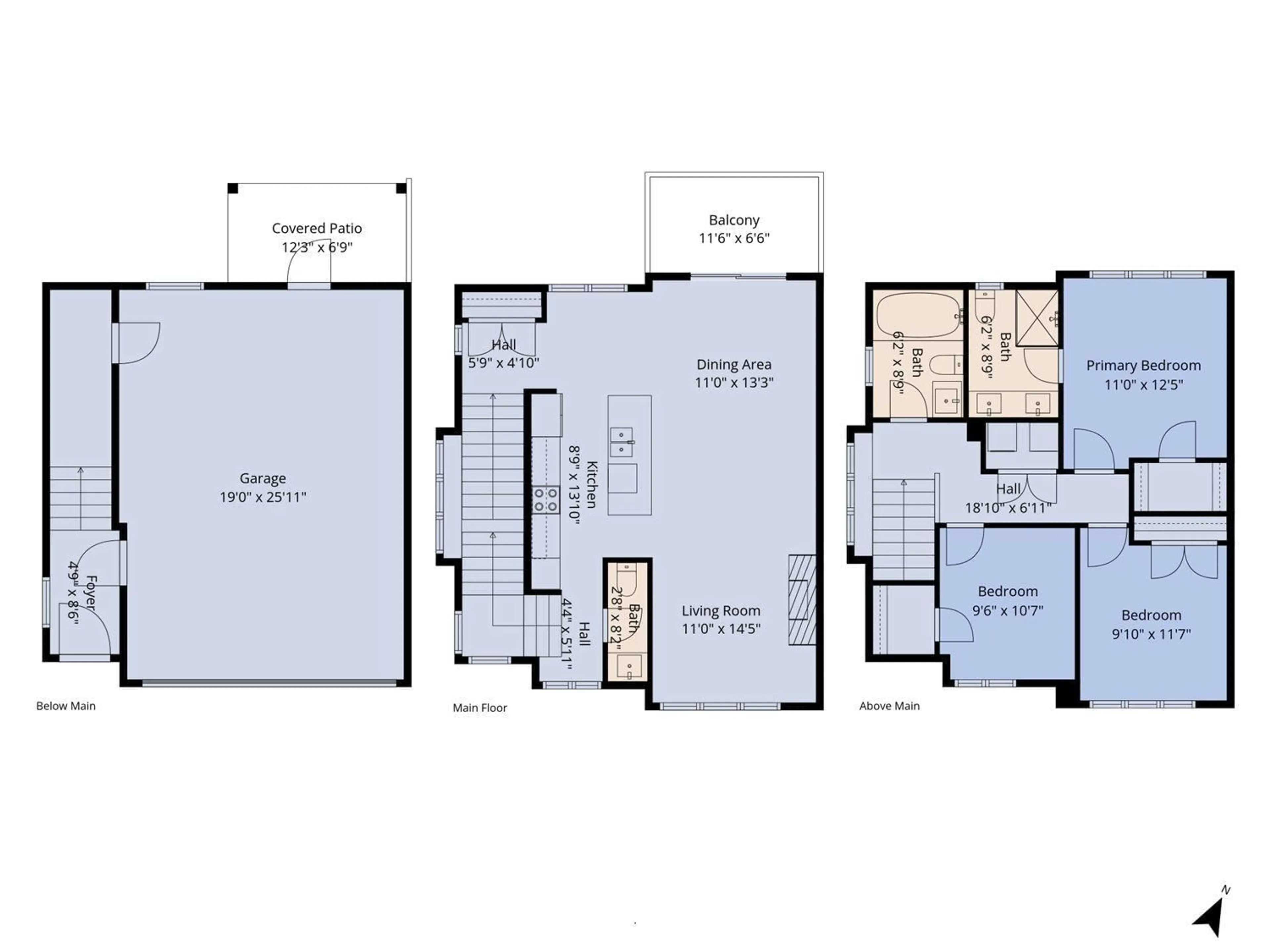 Floor plan for 6 - 1968 PARALLEL ROAD NORTH, Abbotsford British Columbia V3G2C6