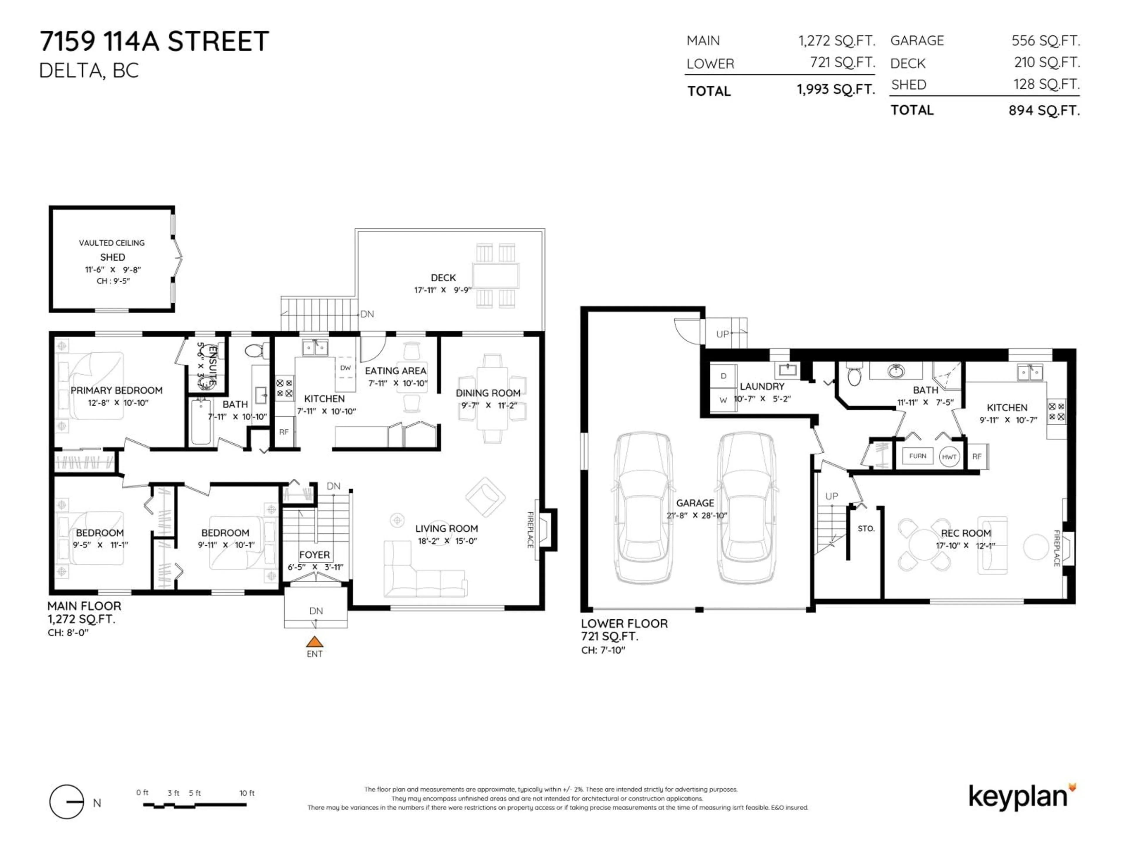 Floor plan for 7159 114A STREET, Delta British Columbia V4E1X3