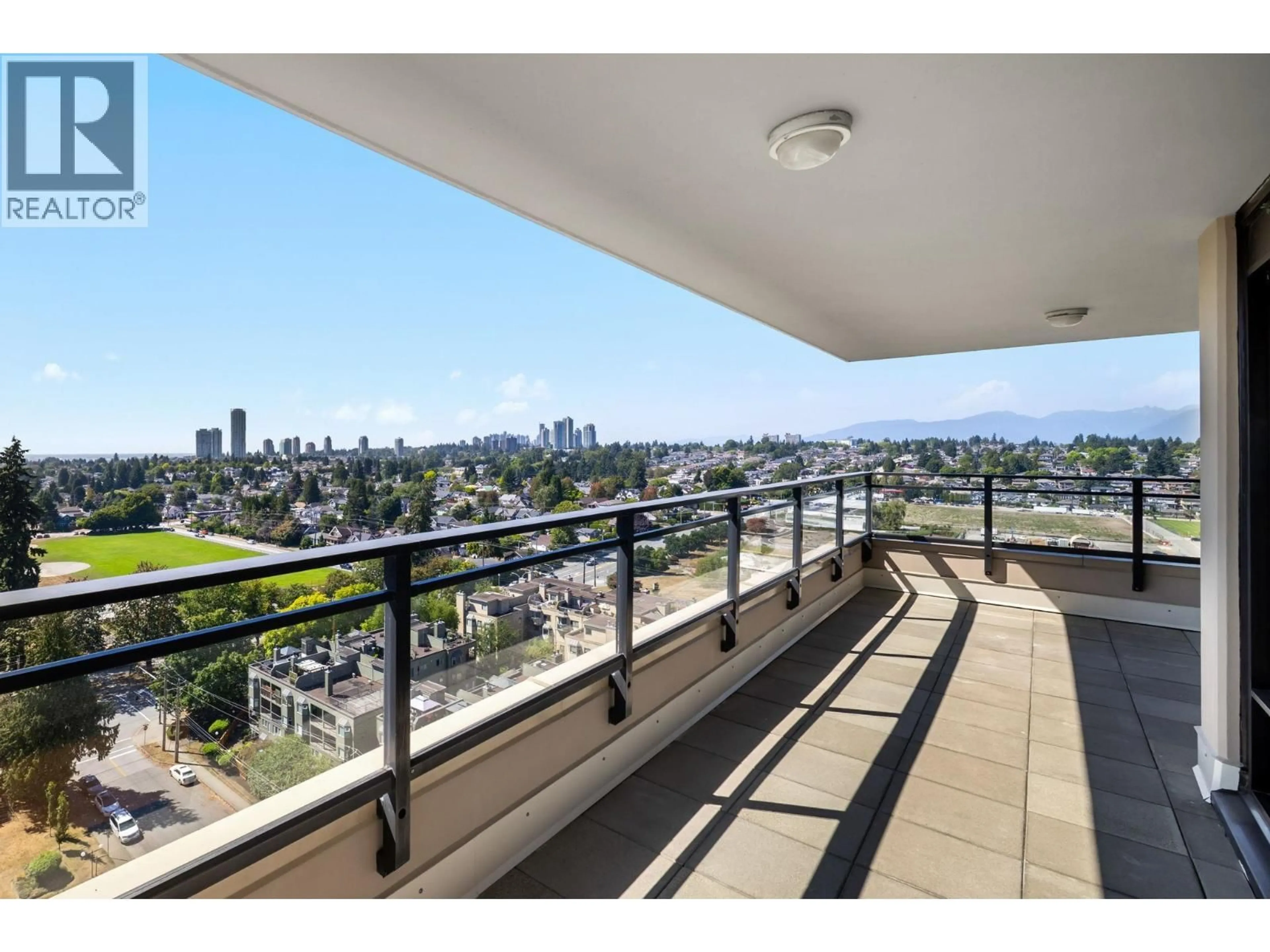Balcony in the apartment, city buildings view from balcony for 1602 - 720 HAMILTON STREET, New Westminster British Columbia V3M7A6
