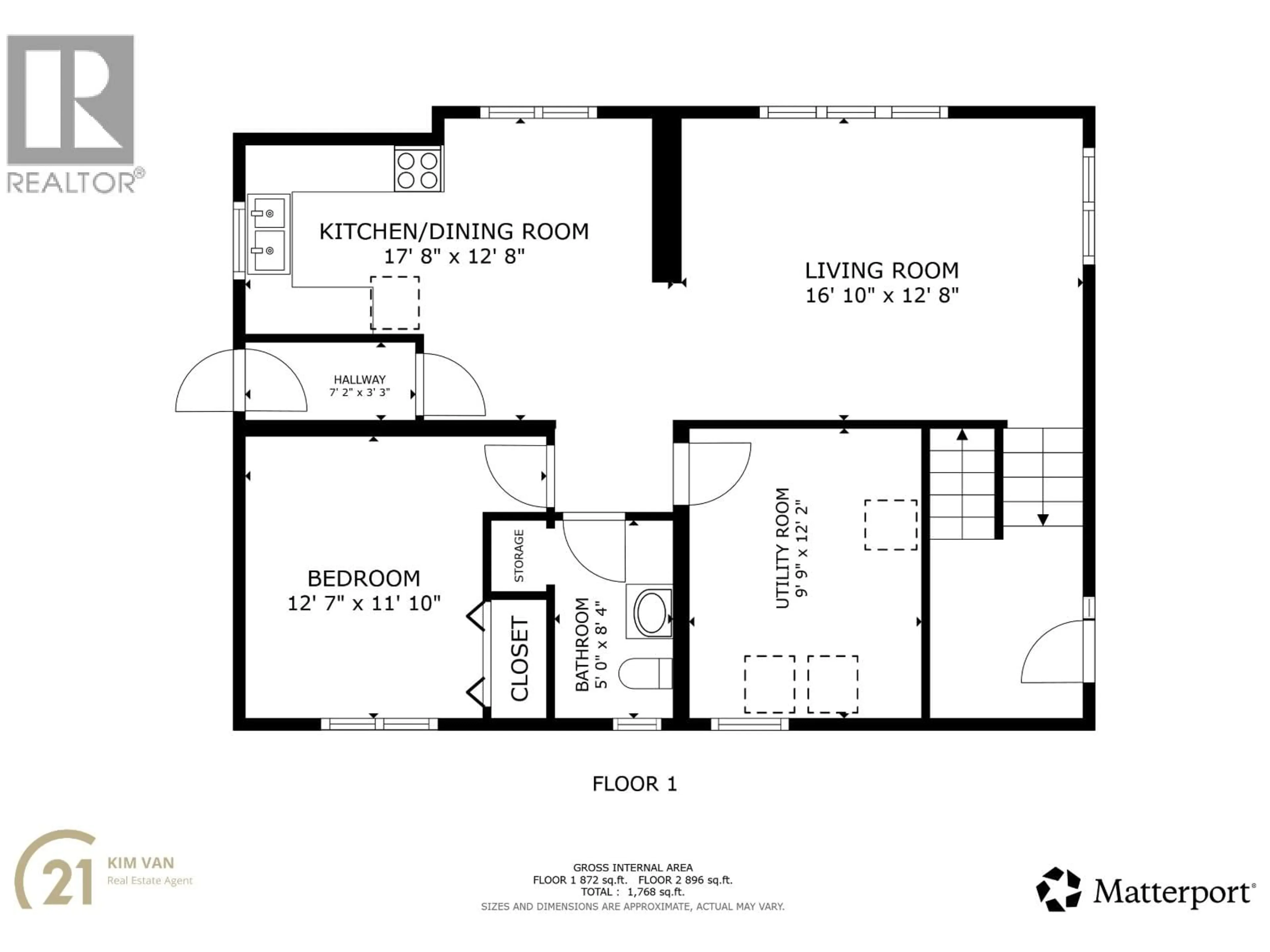 Floor plan for 9319 98A AVENUE, Fort St. John British Columbia V1J1R2