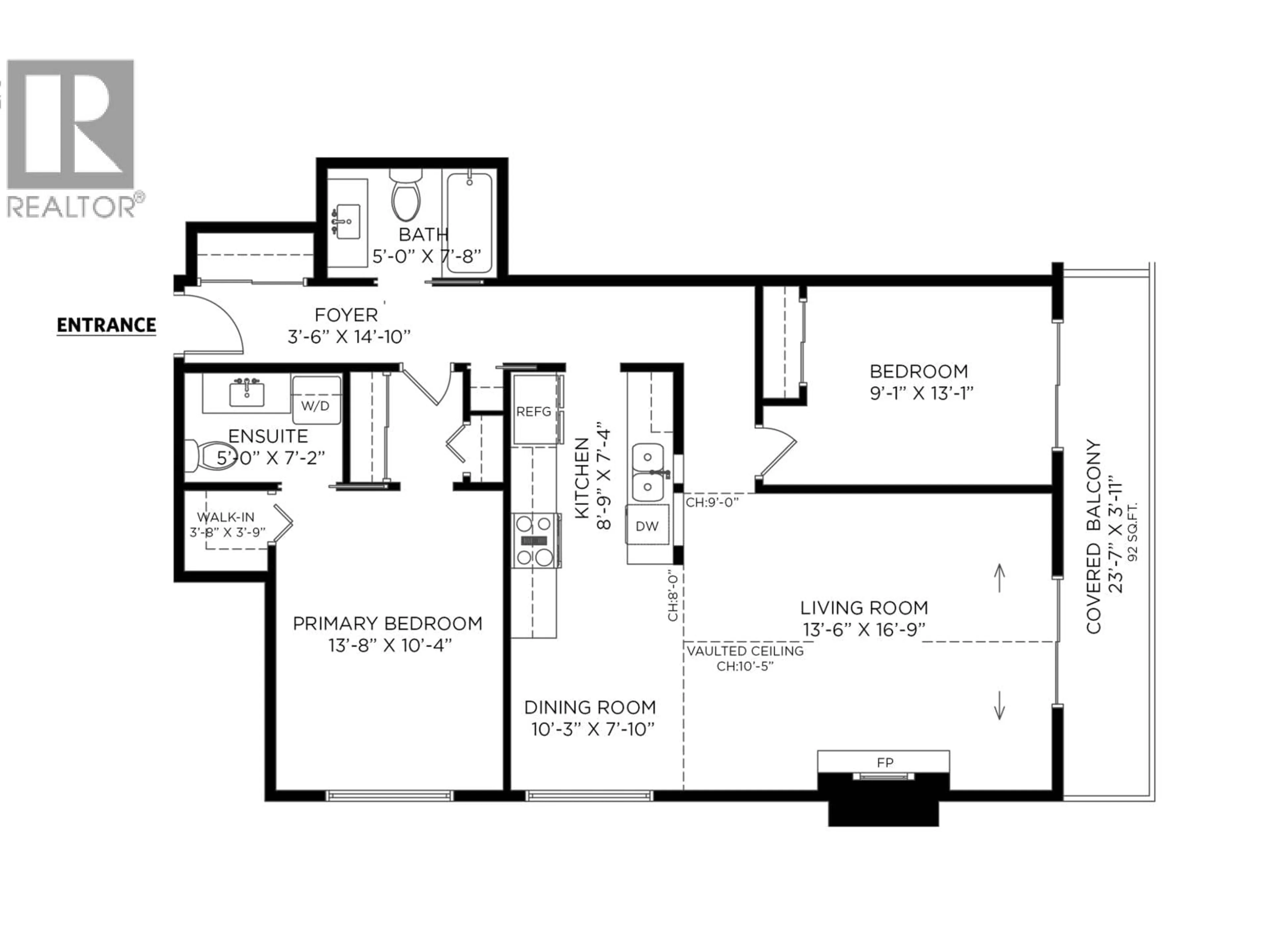 Floor plan for 304 - 325 3RD STREET, North Vancouver British Columbia V7M1G3