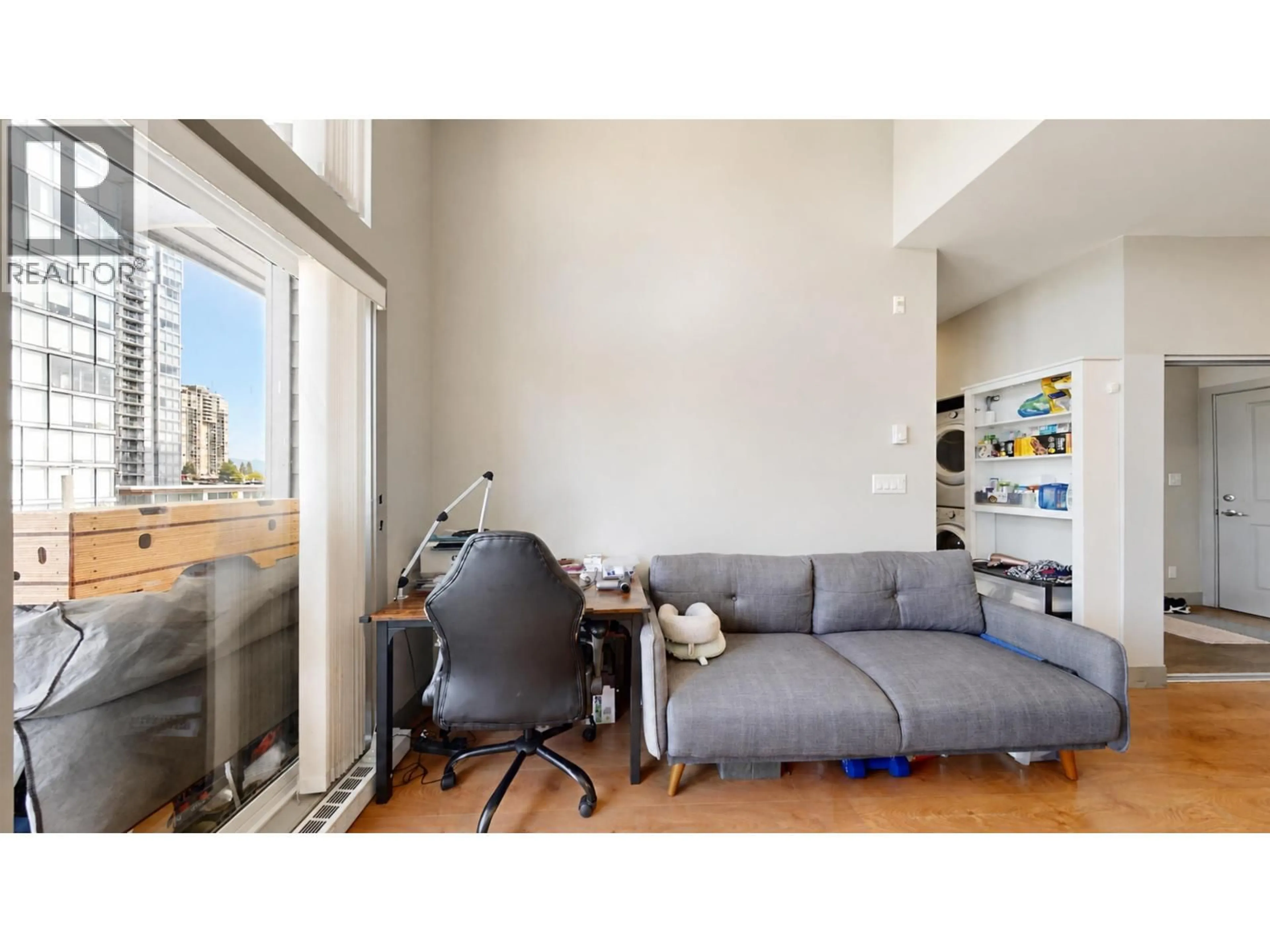 Living room with furniture, unknown for 406 - 6875 DUNBLANE AVENUE, Burnaby British Columbia V5J0G6