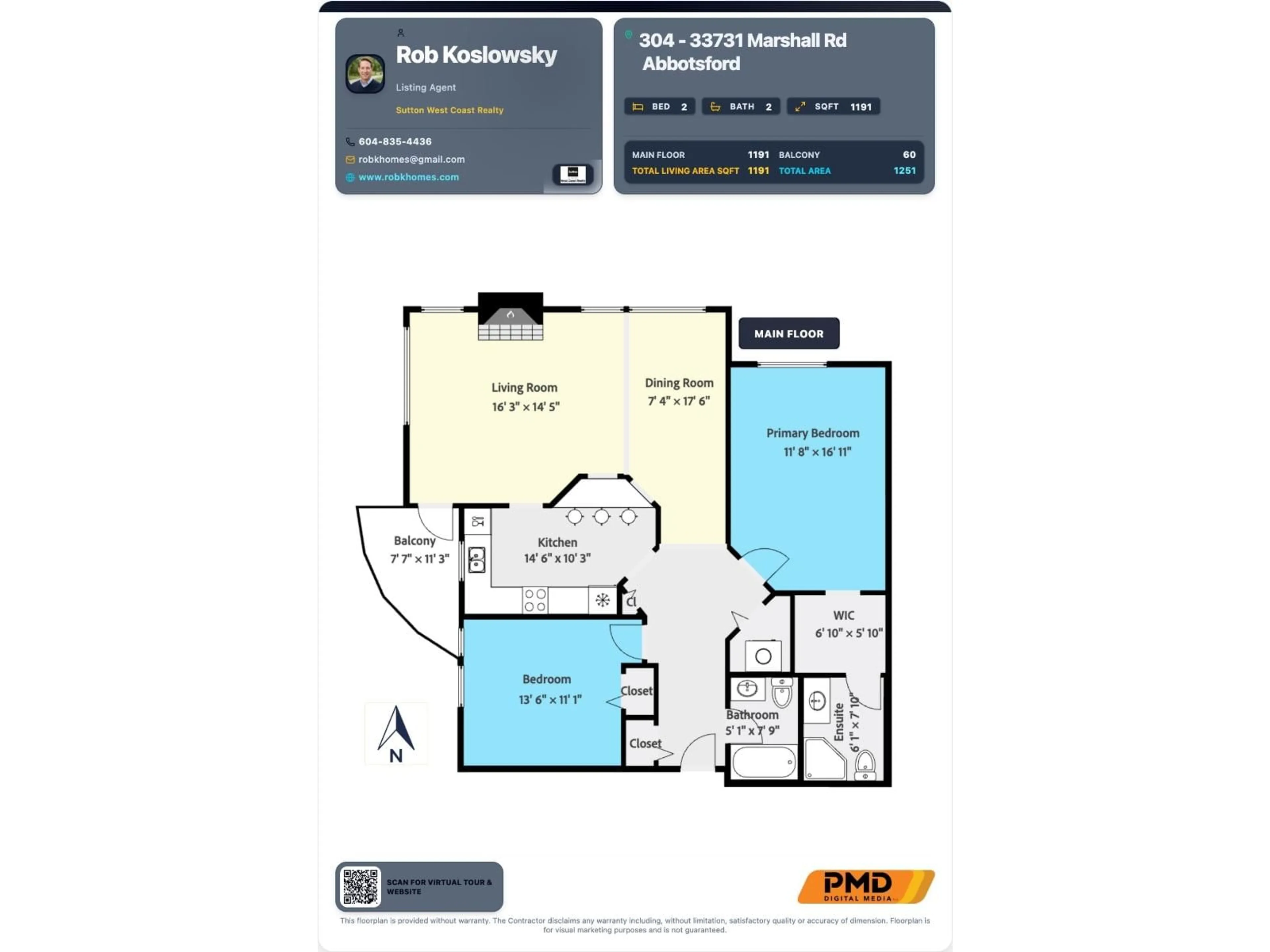 Floor plan for 304 - 33731 MARSHALL ROAD, Abbotsford British Columbia V2S1L5