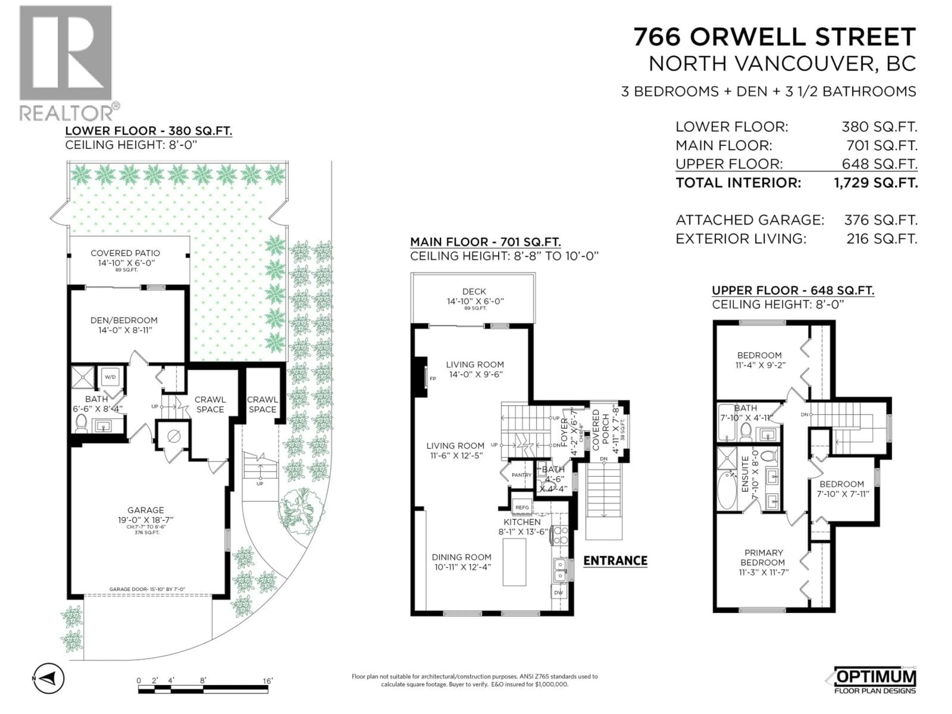 Floor plan for 766 ORWELL STREET, North Vancouver British Columbia V7J0A5