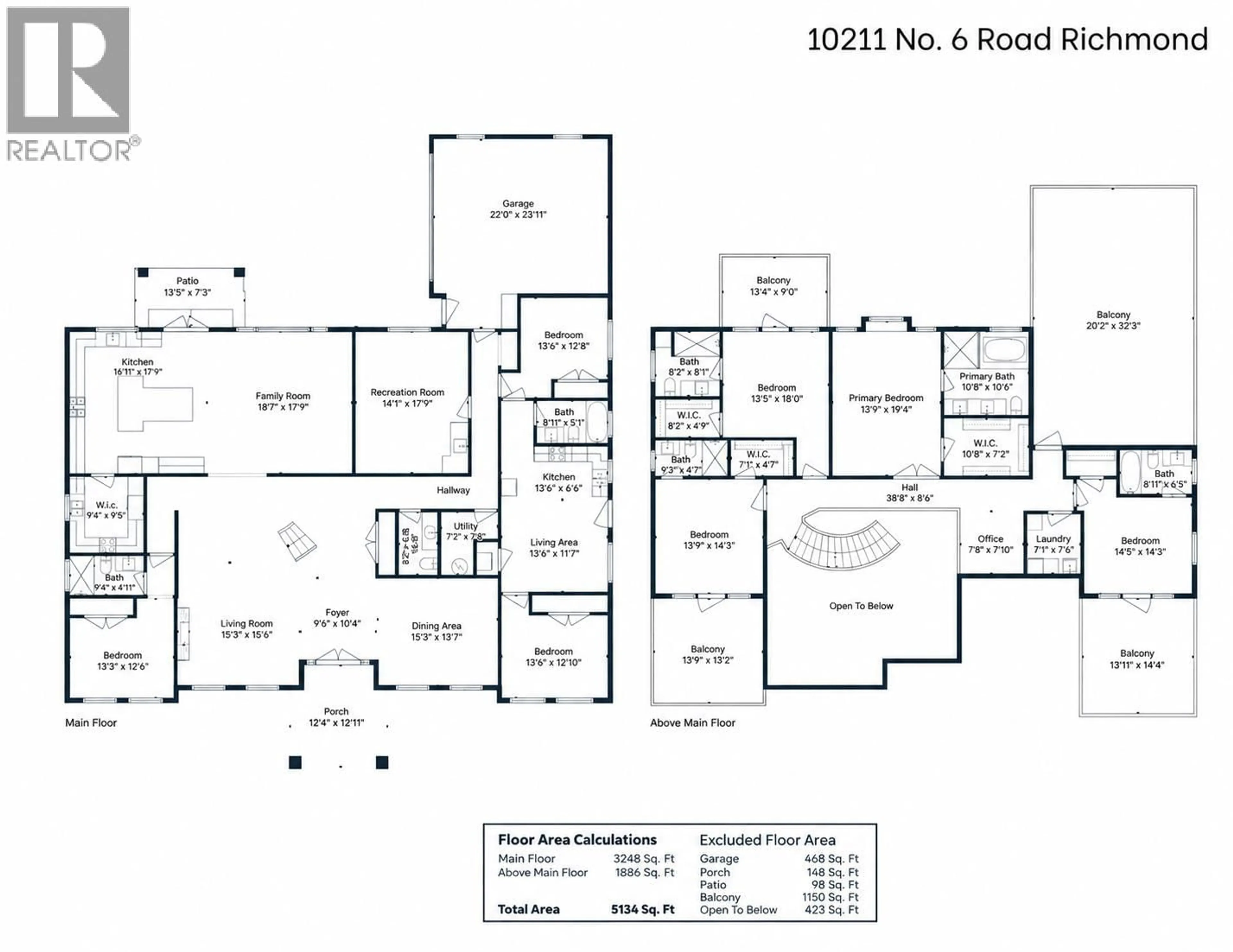 Floor plan for 10211 NO. 6 ROAD, Richmond British Columbia V6W1E6