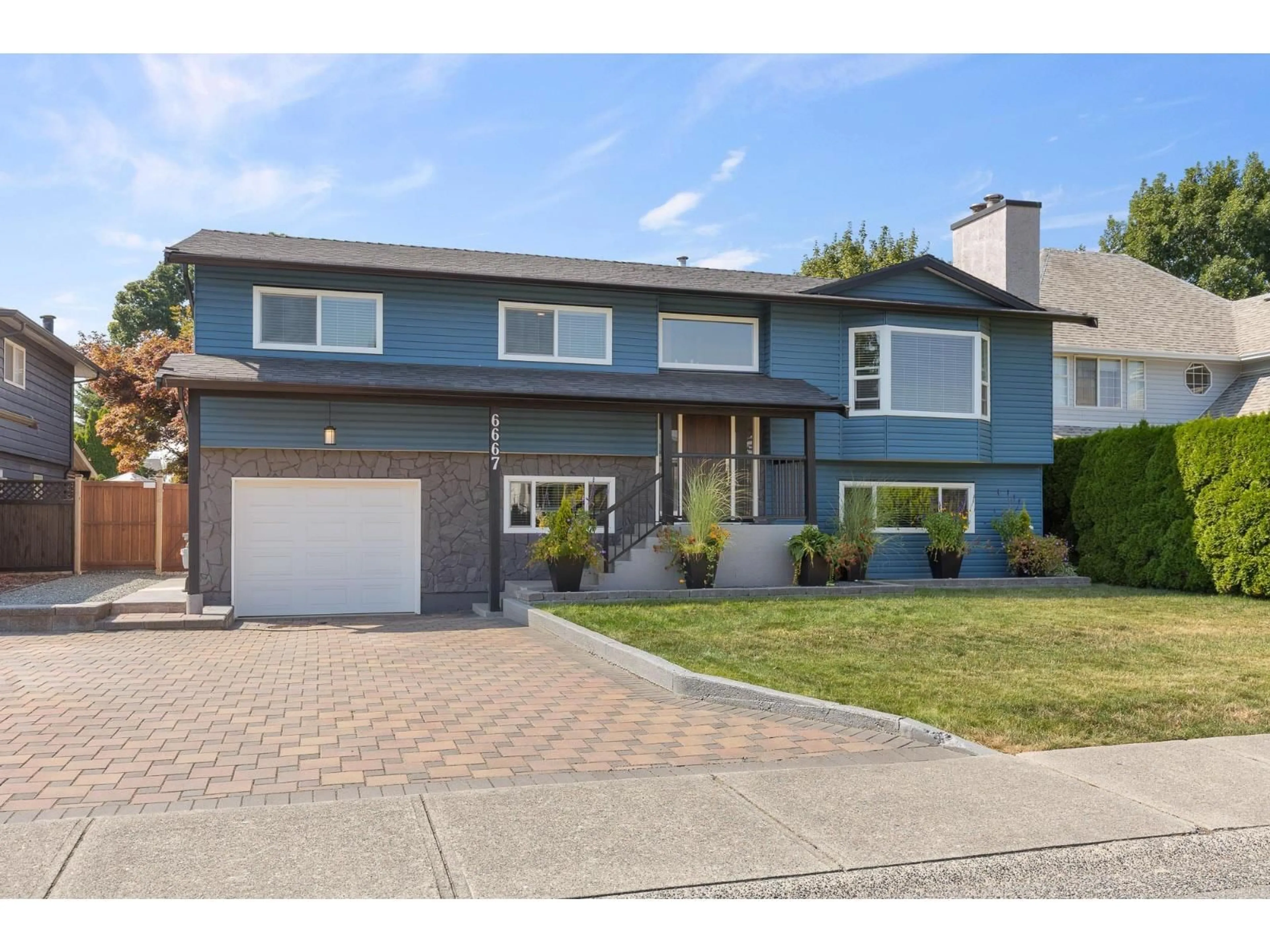 Home with brick exterior material, street for 6667 WILTSHIRE STREET, Chilliwack British Columbia V2R1P3