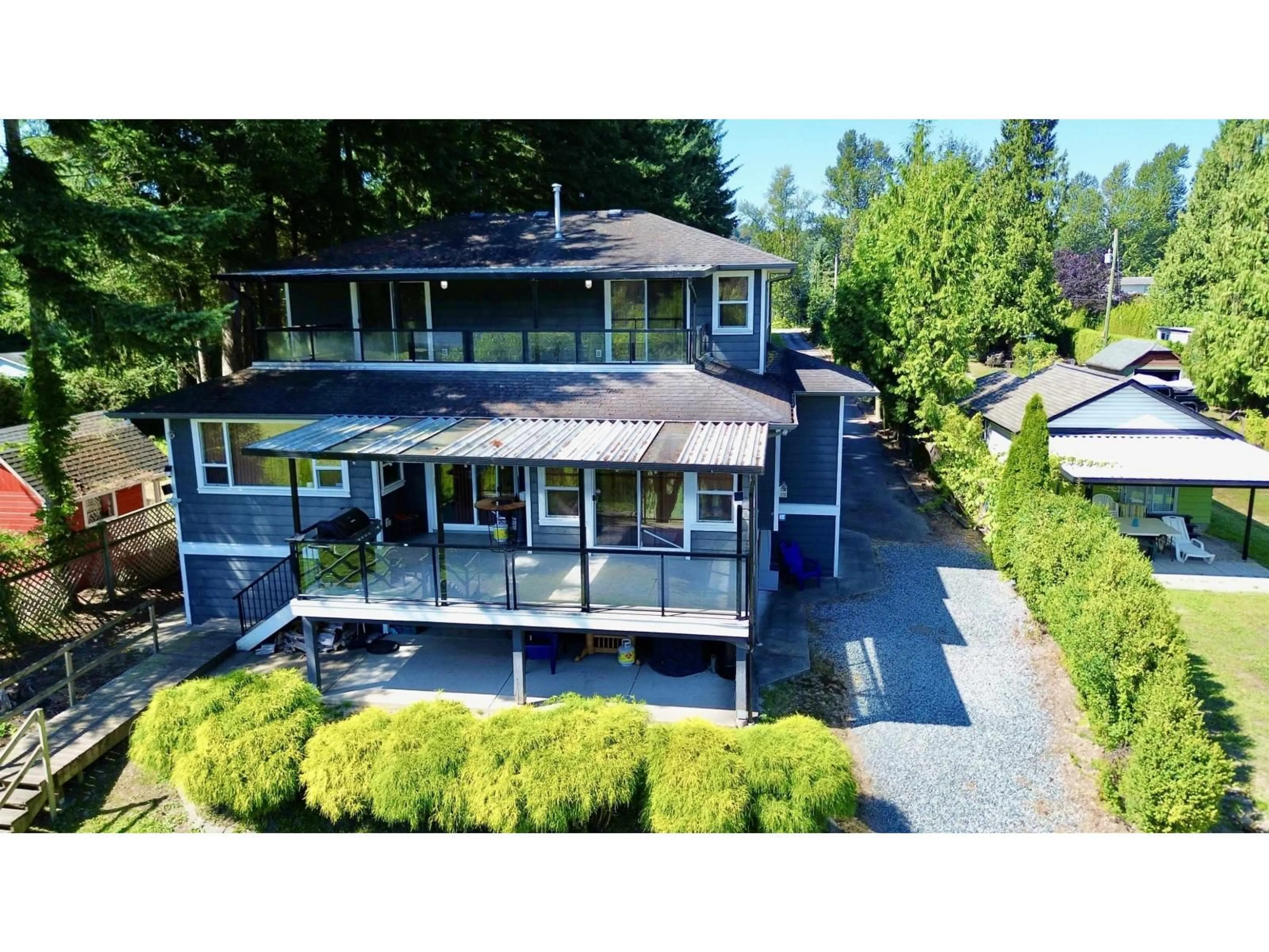 A pic from outside/outdoor area/front of a property/back of a property/a pic from drone, unknown for 8586 SHOOK ROAD, Mission British Columbia V2V7L8