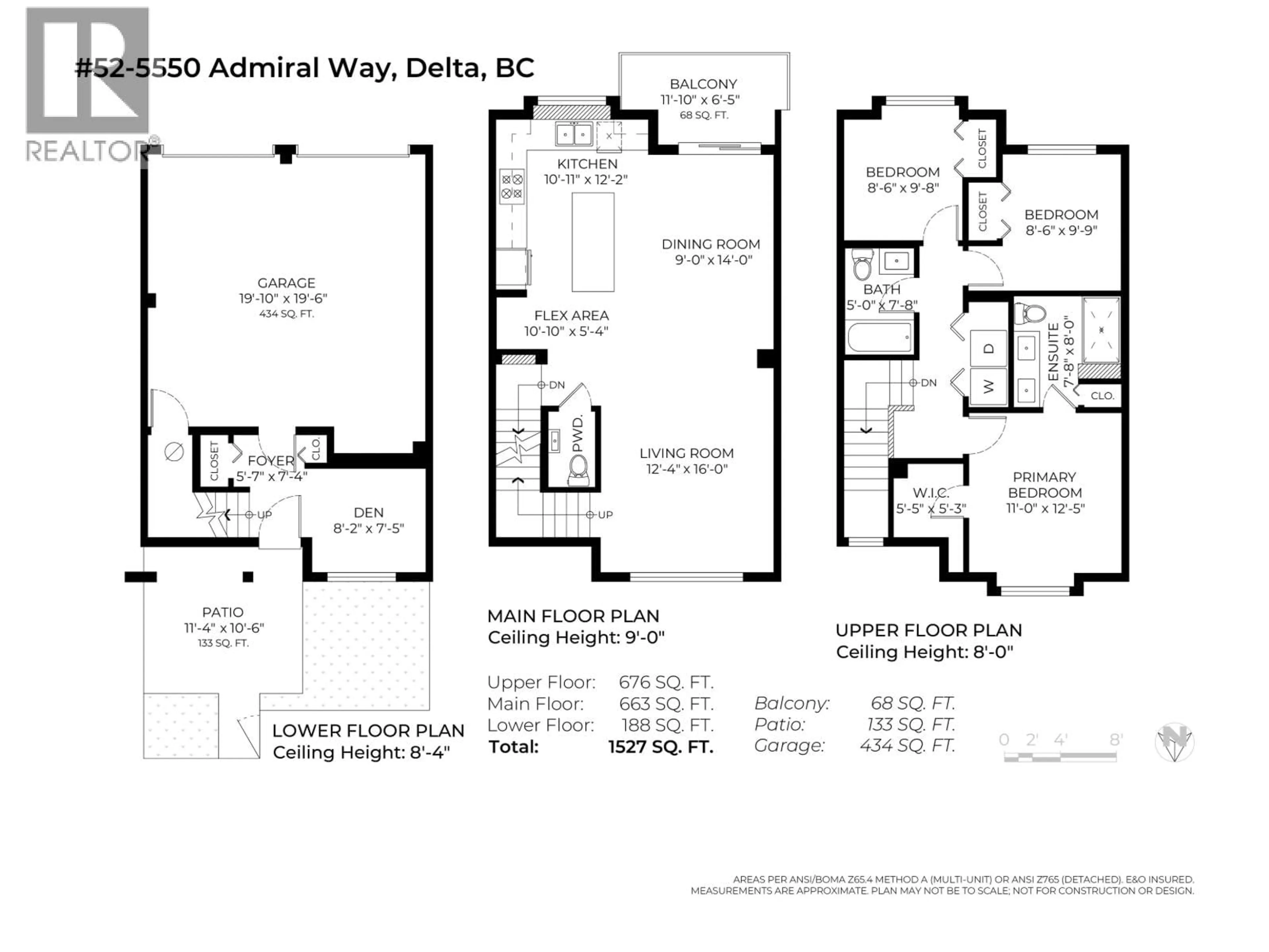 Floor plan for 52 - 5550 ADMIRAL WAY, Delta British Columbia V4K0C4