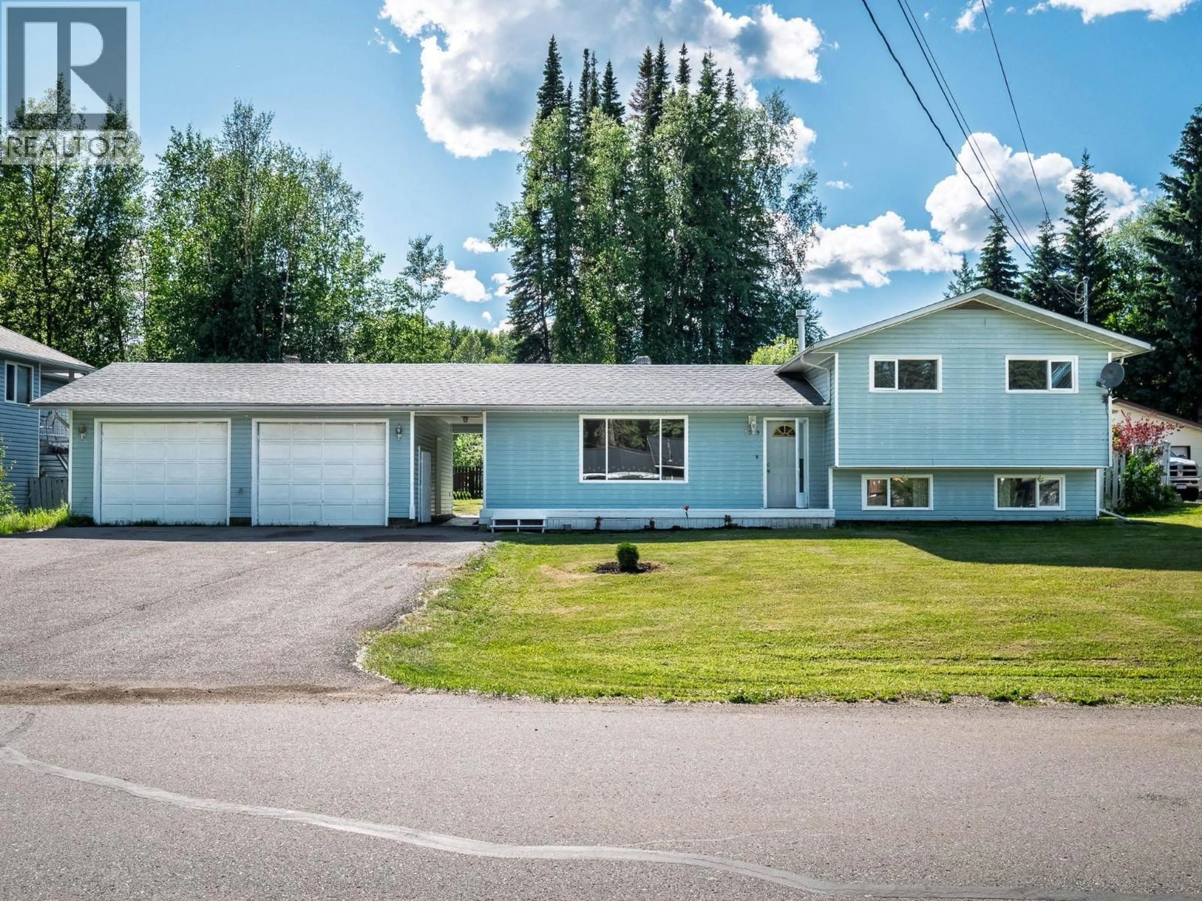 A pic from outside/outdoor area/front of a property/back of a property/a pic from drone, street for 7379 PEARL DRIVE, Prince George British Columbia V2K4K3