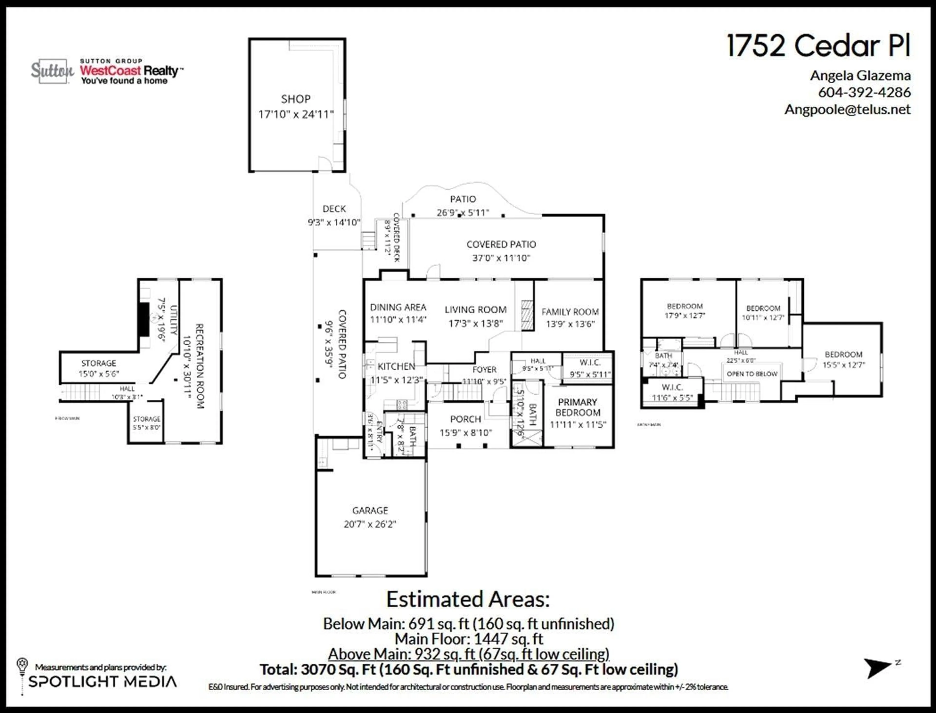 Floor plan for 1752 CEDAR PLACE, Agassiz British Columbia V0M1A2