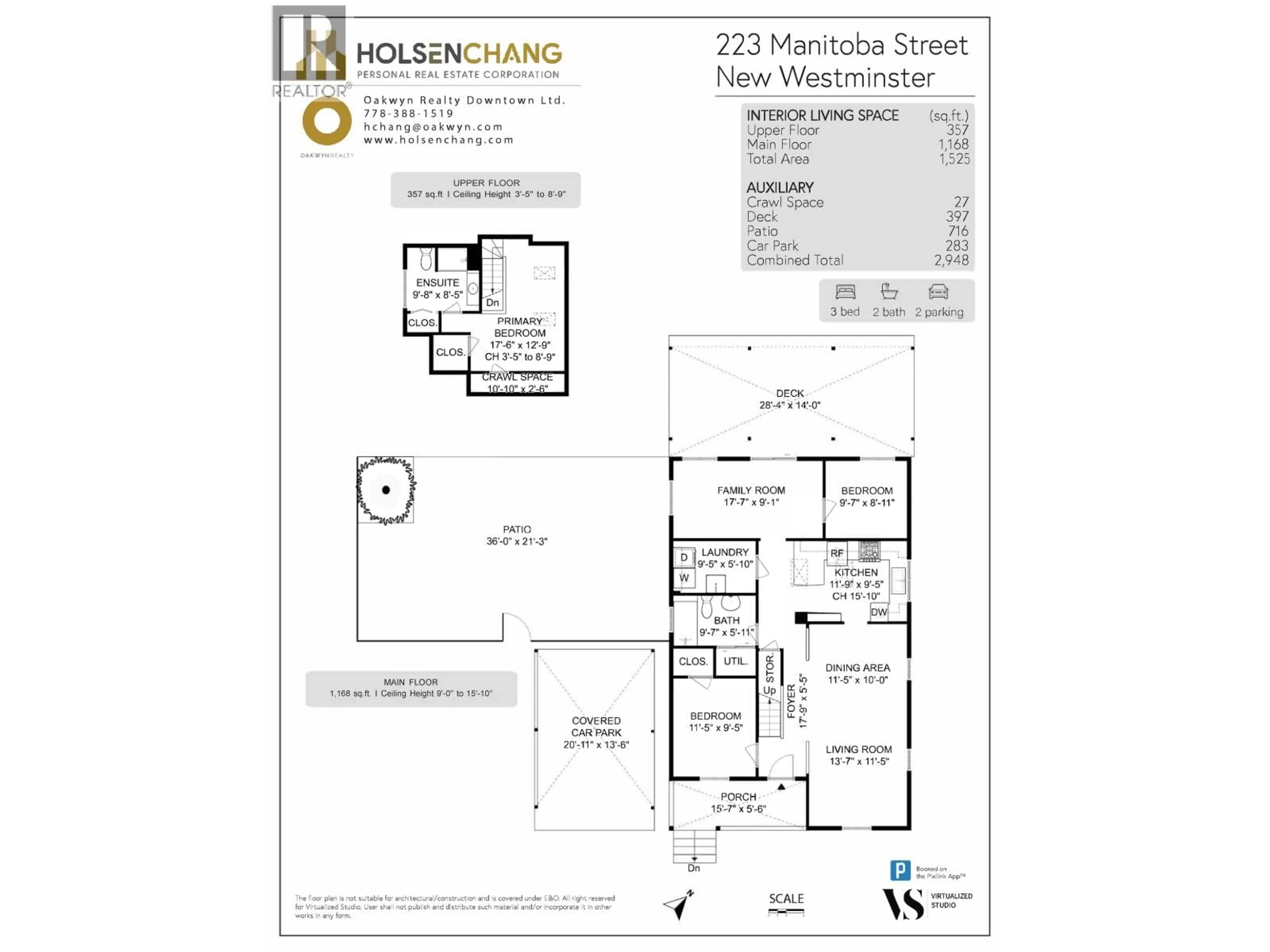 Floor plan for 223 MANITOBA STREET, New Westminster British Columbia V3L1J3