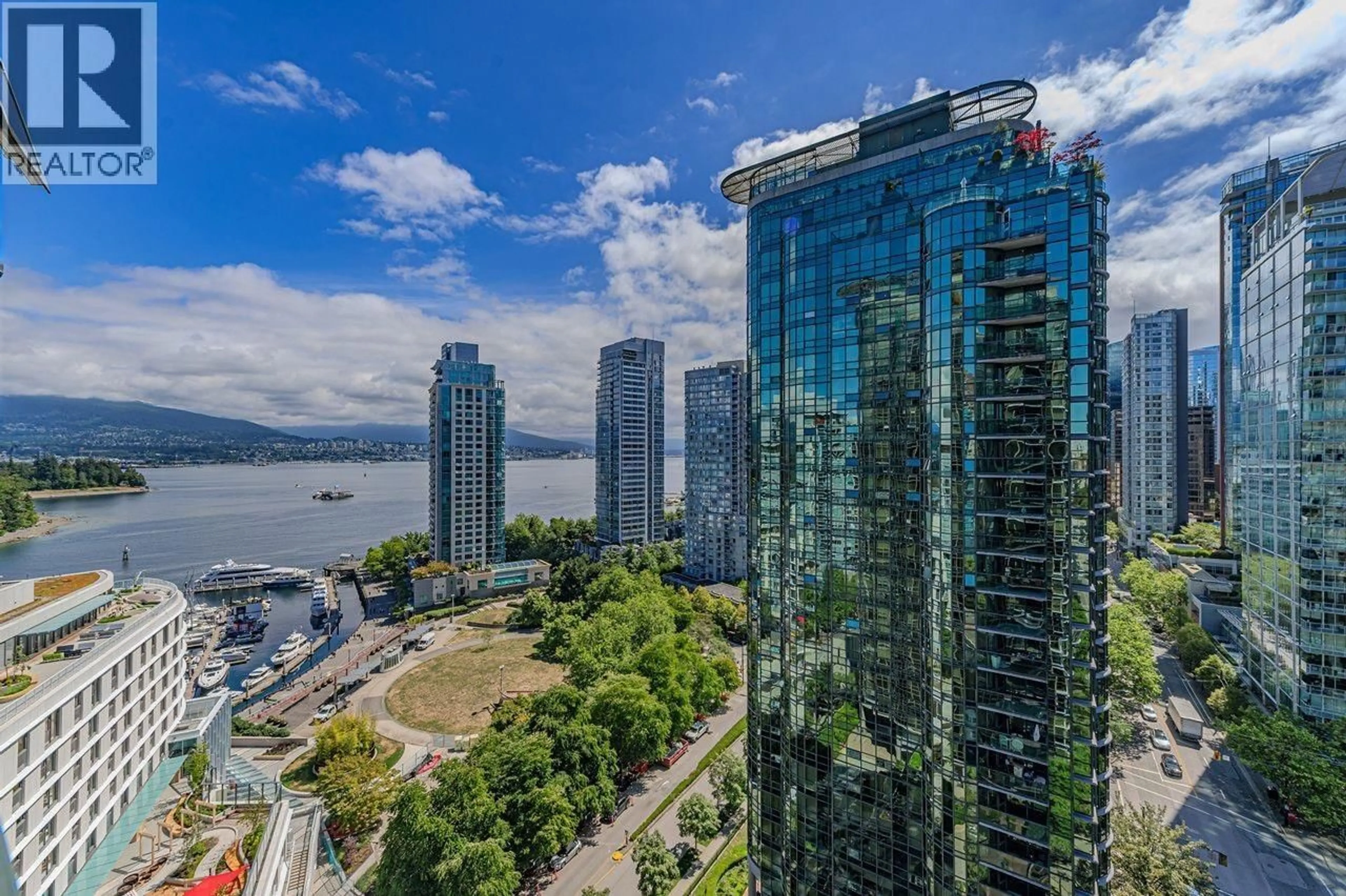 A pic from outside/outdoor area/front of a property/back of a property/a pic from drone, water/lake/river/ocean view for 1806 - 588 BROUGHTON STREET, Vancouver British Columbia V6G3E3