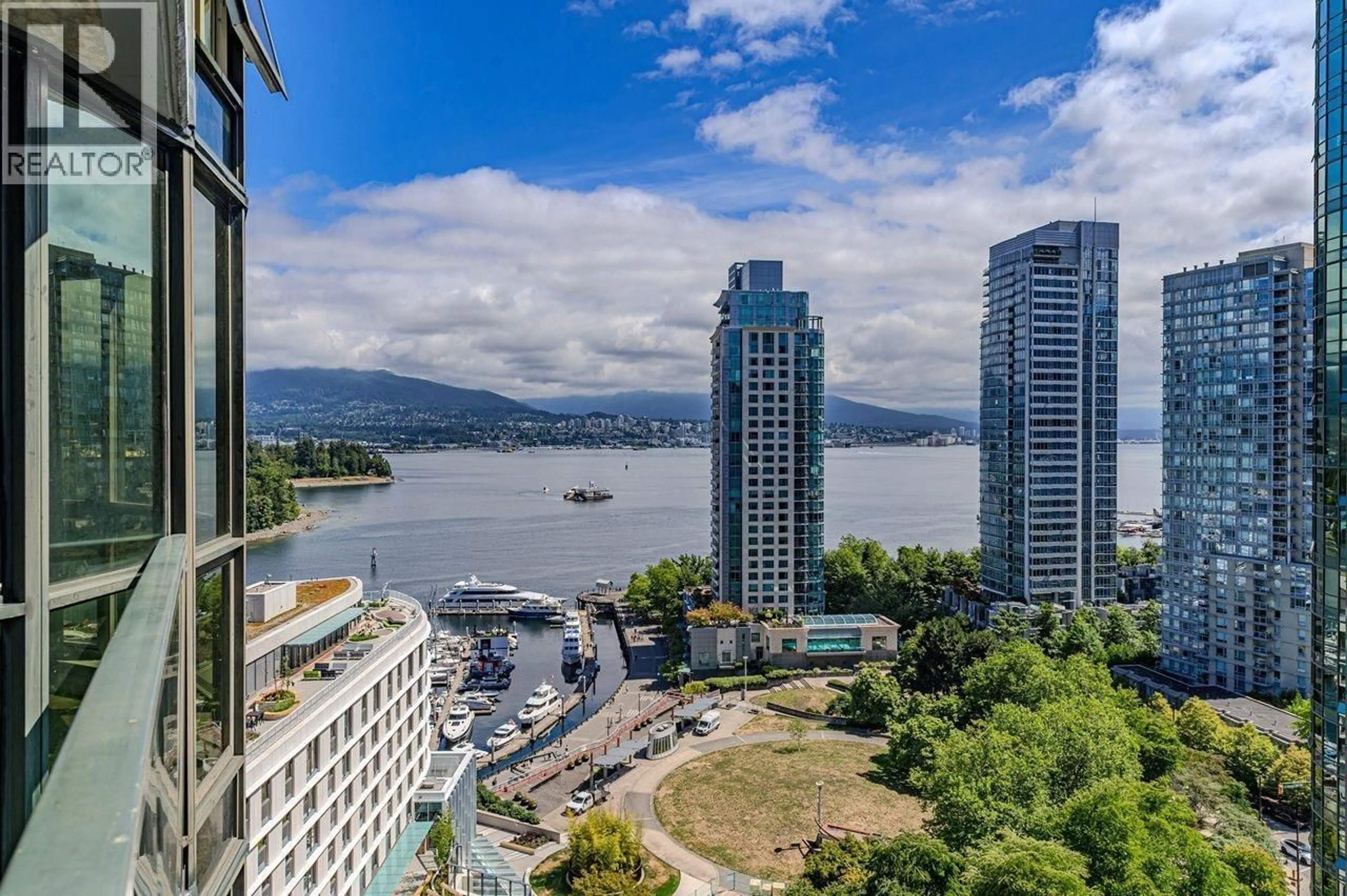 A pic from outside/outdoor area/front of a property/back of a property/a pic from drone, water/lake/river/ocean view for 1806 - 588 BROUGHTON STREET, Vancouver British Columbia V6G3E3