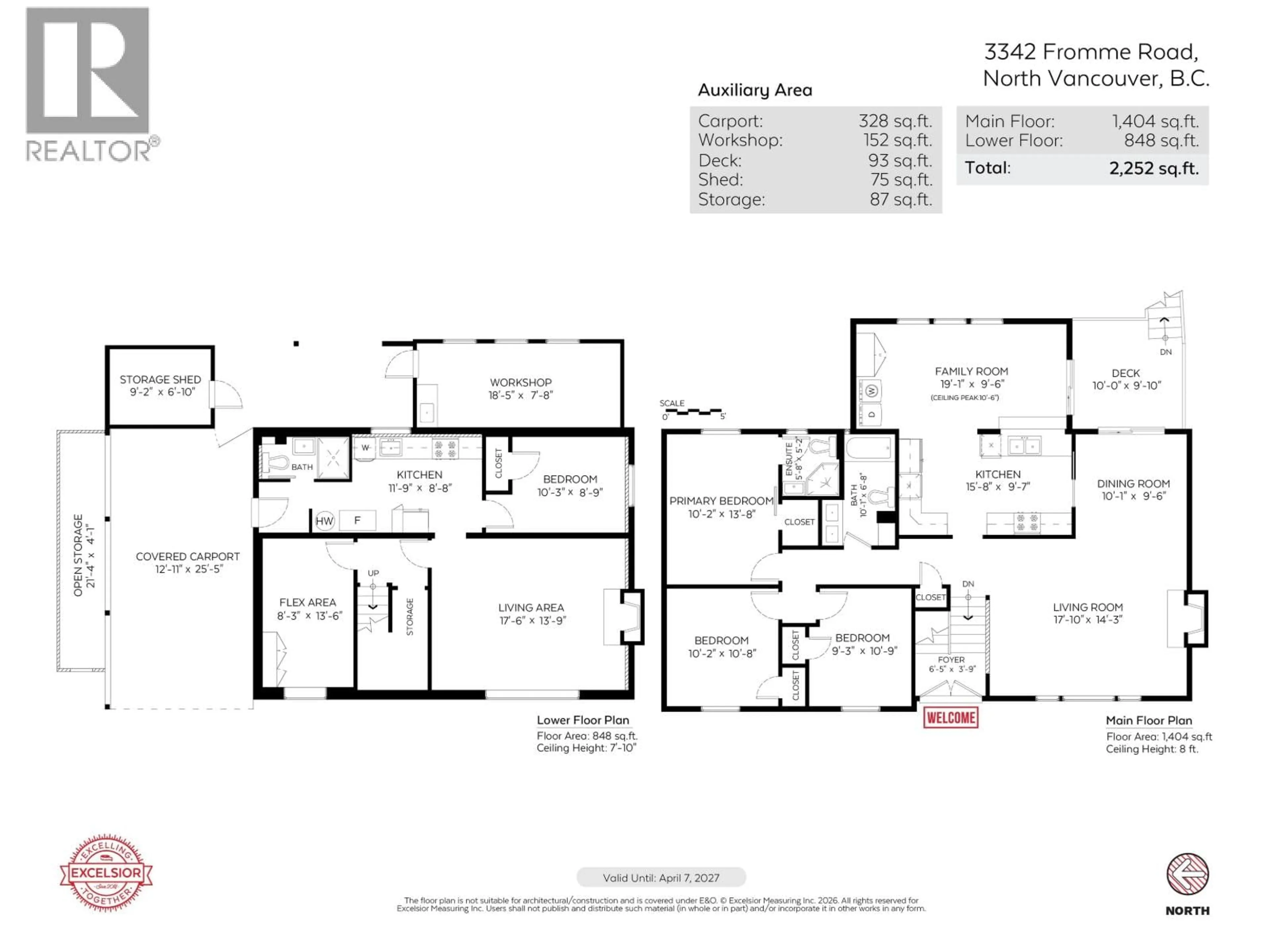 Floor plan for 3342 FROMME ROAD, North Vancouver British Columbia V7K2E3
