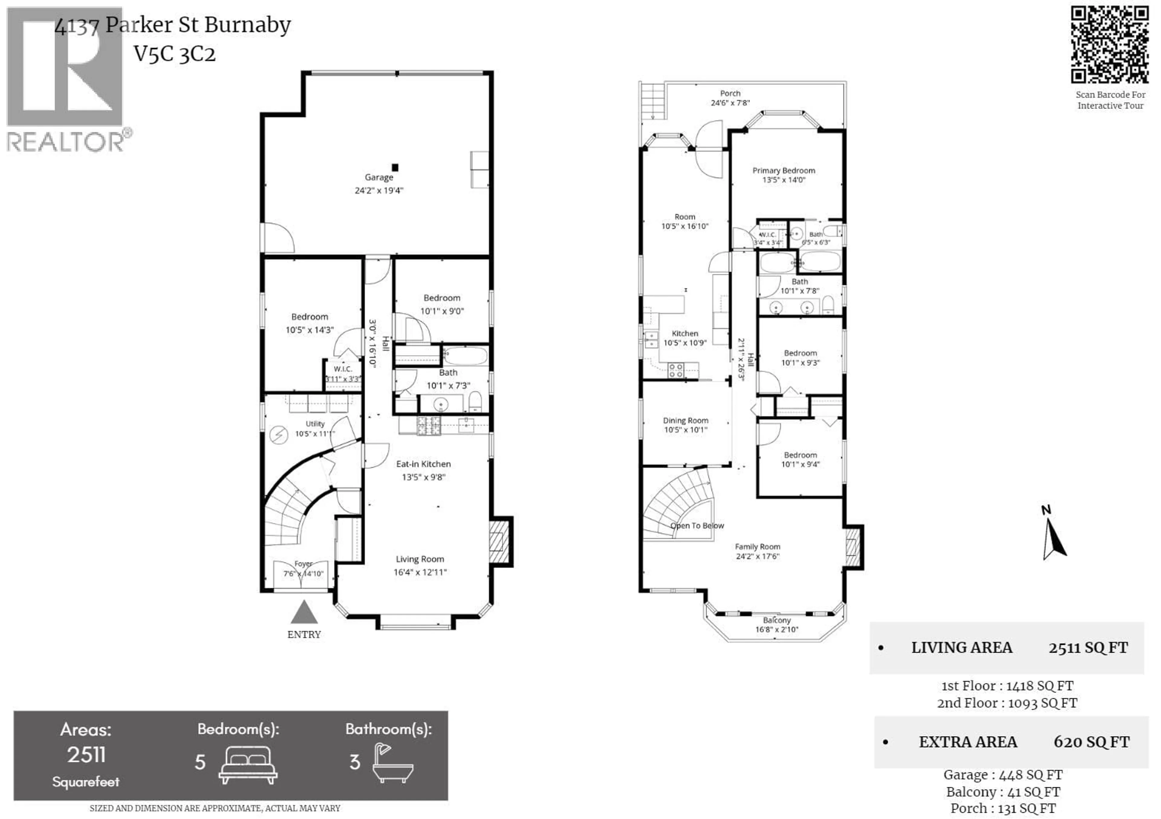 Floor plan for 4137 PARKER STREET, Burnaby British Columbia V5C3C2