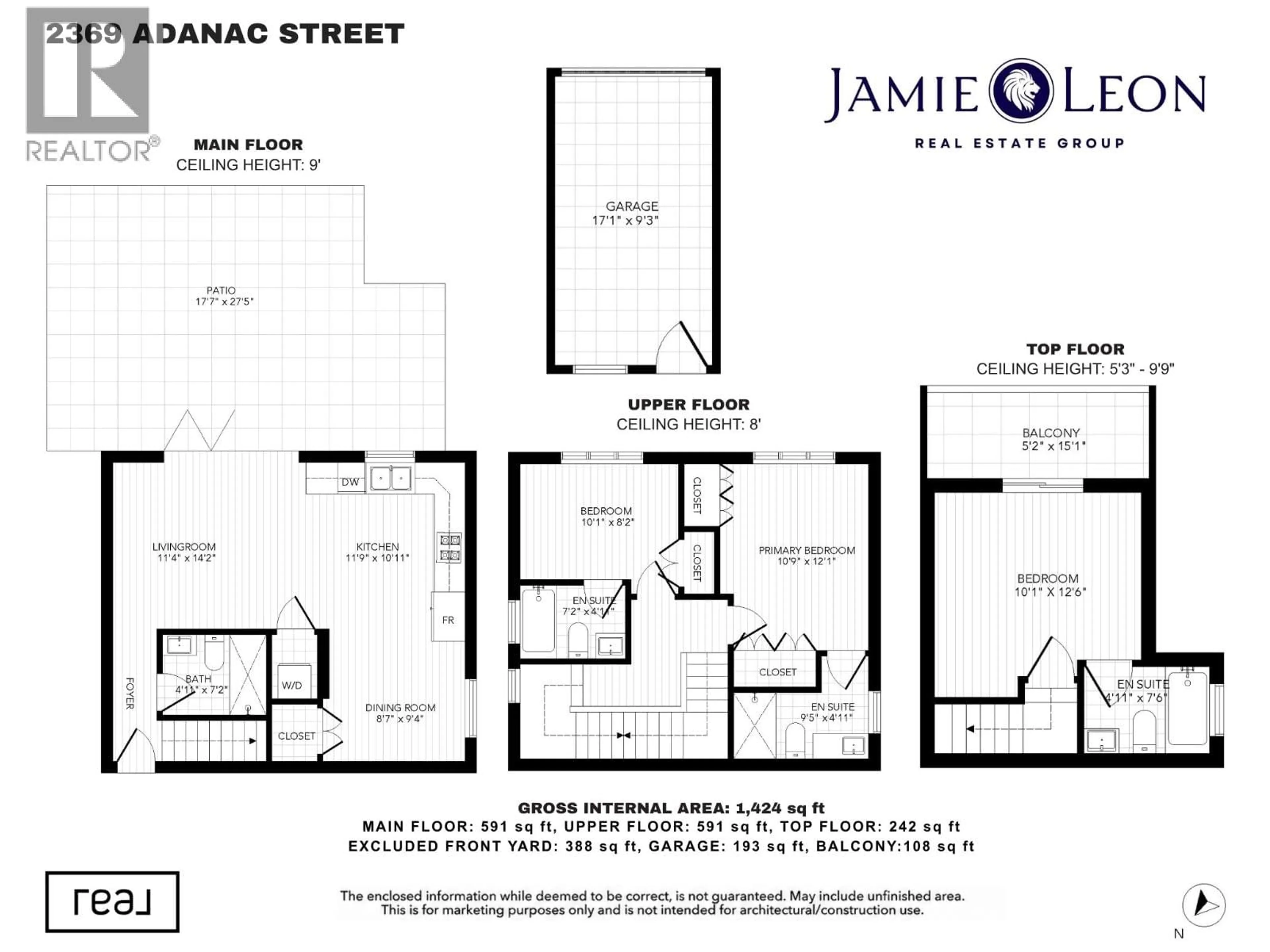 Floor plan for 2369 ADANAC STREET, Vancouver British Columbia V5L2E9
