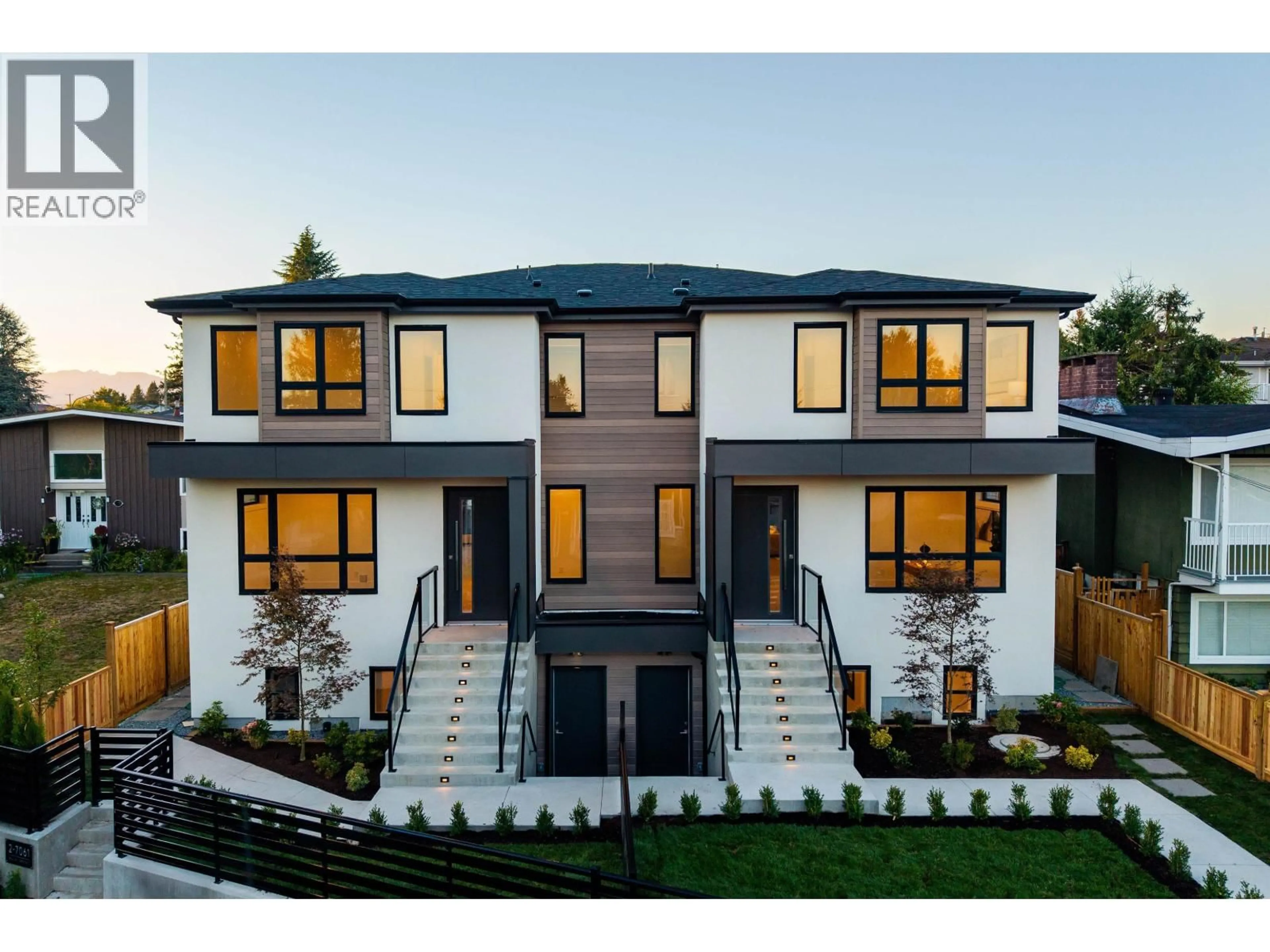 Home with brick exterior material, street for 2 - 7061 PAULUS CRESCENT, Burnaby British Columbia V5A1P4