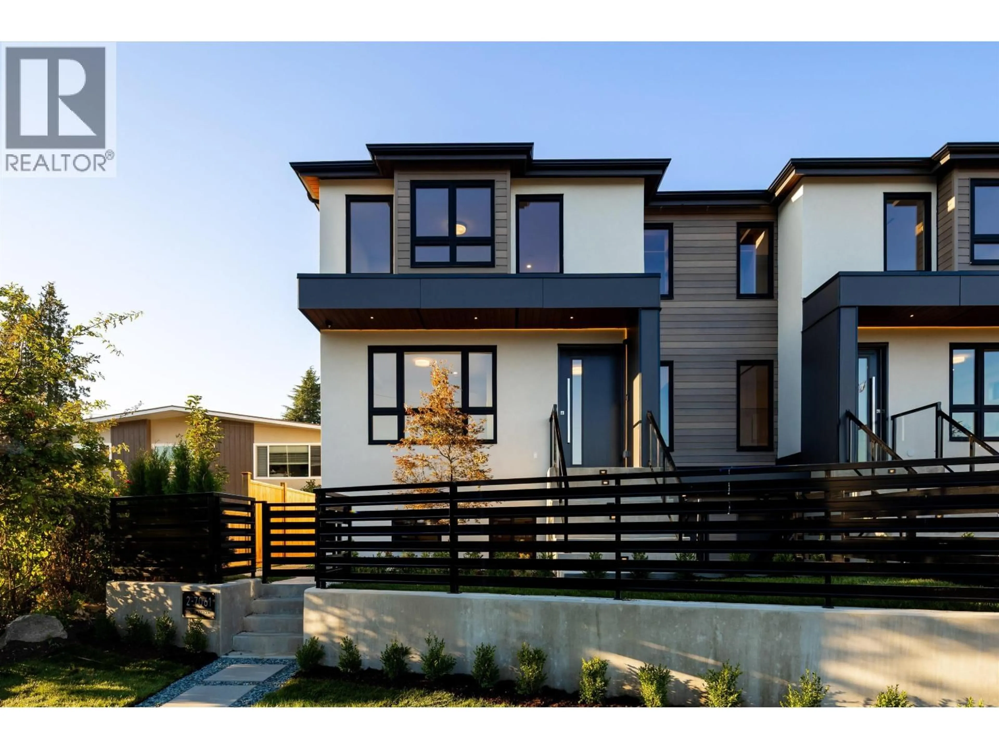 Home with brick exterior material, street for 2 - 7061 PAULUS CRESCENT, Burnaby British Columbia V5A1P4