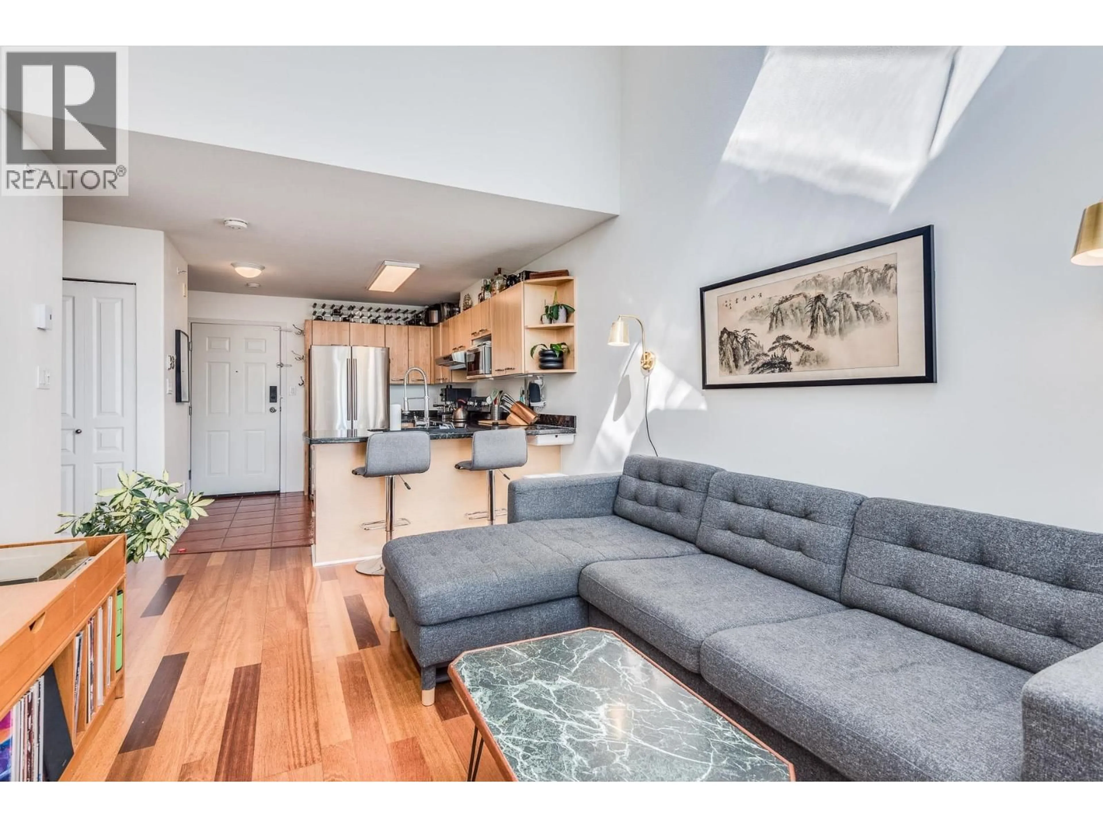 Living room with furniture, unknown for 404 - 3939 HASTINGS STREET, Burnaby British Columbia V5C2H8
