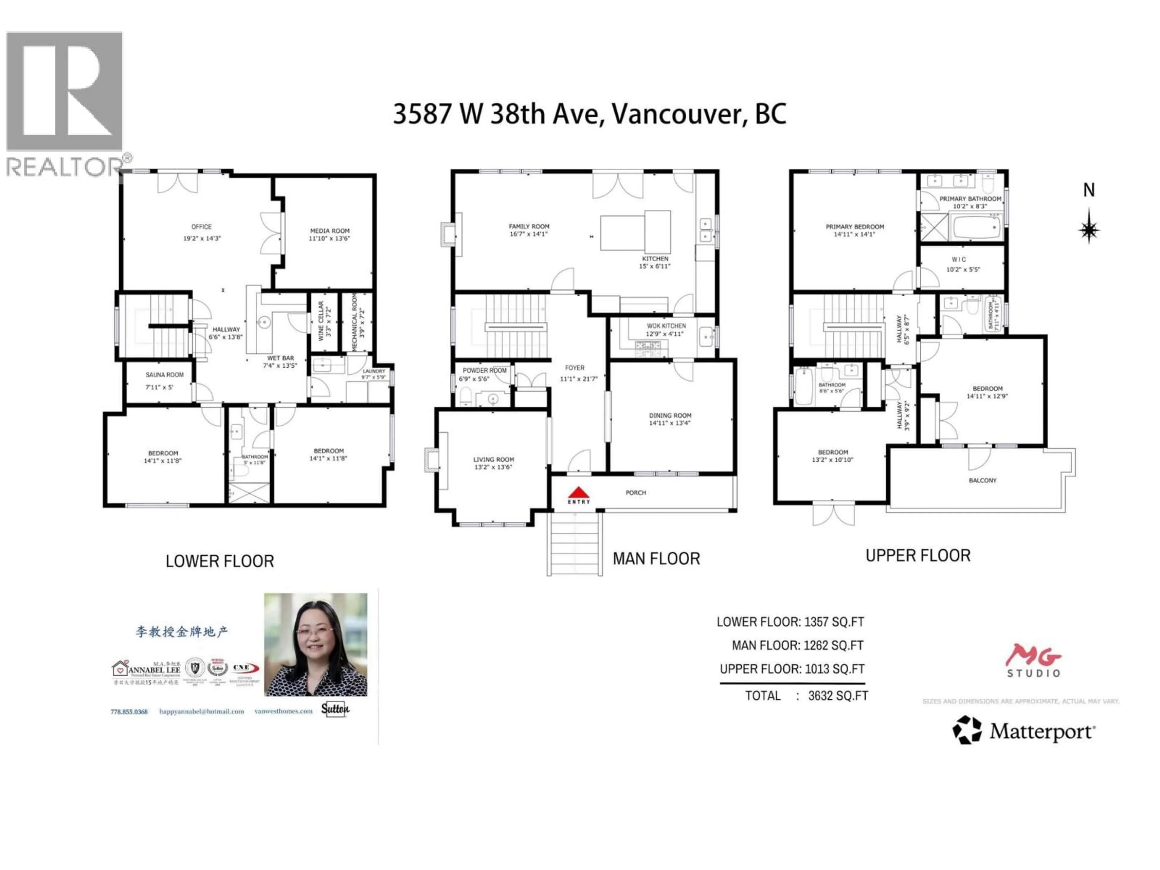 Floor plan for 3587 38TH AVENUE, Vancouver British Columbia V6N2X9