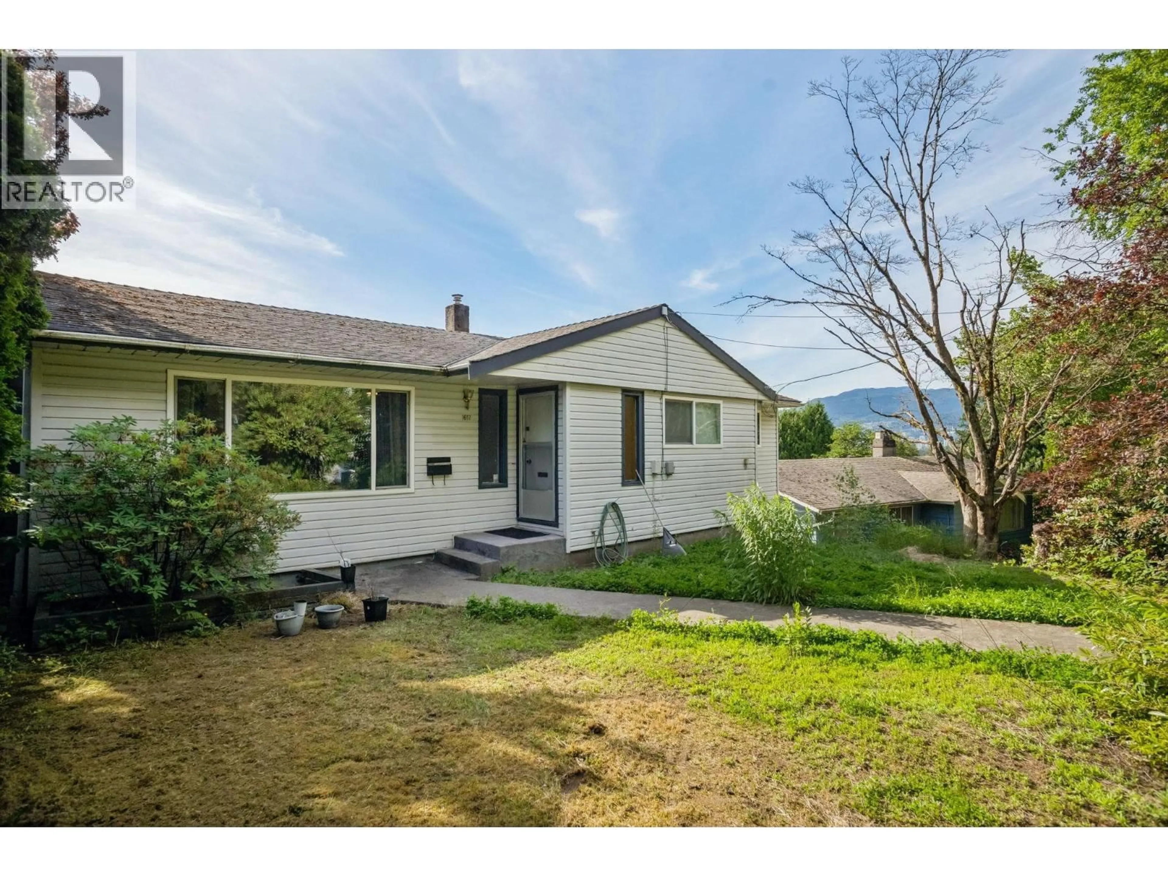 A pic from outside/outdoor area/front of a property/back of a property/a pic from drone, mountain view for 1617 WESTERN DRIVE, Port Coquitlam British Columbia V3C2X1