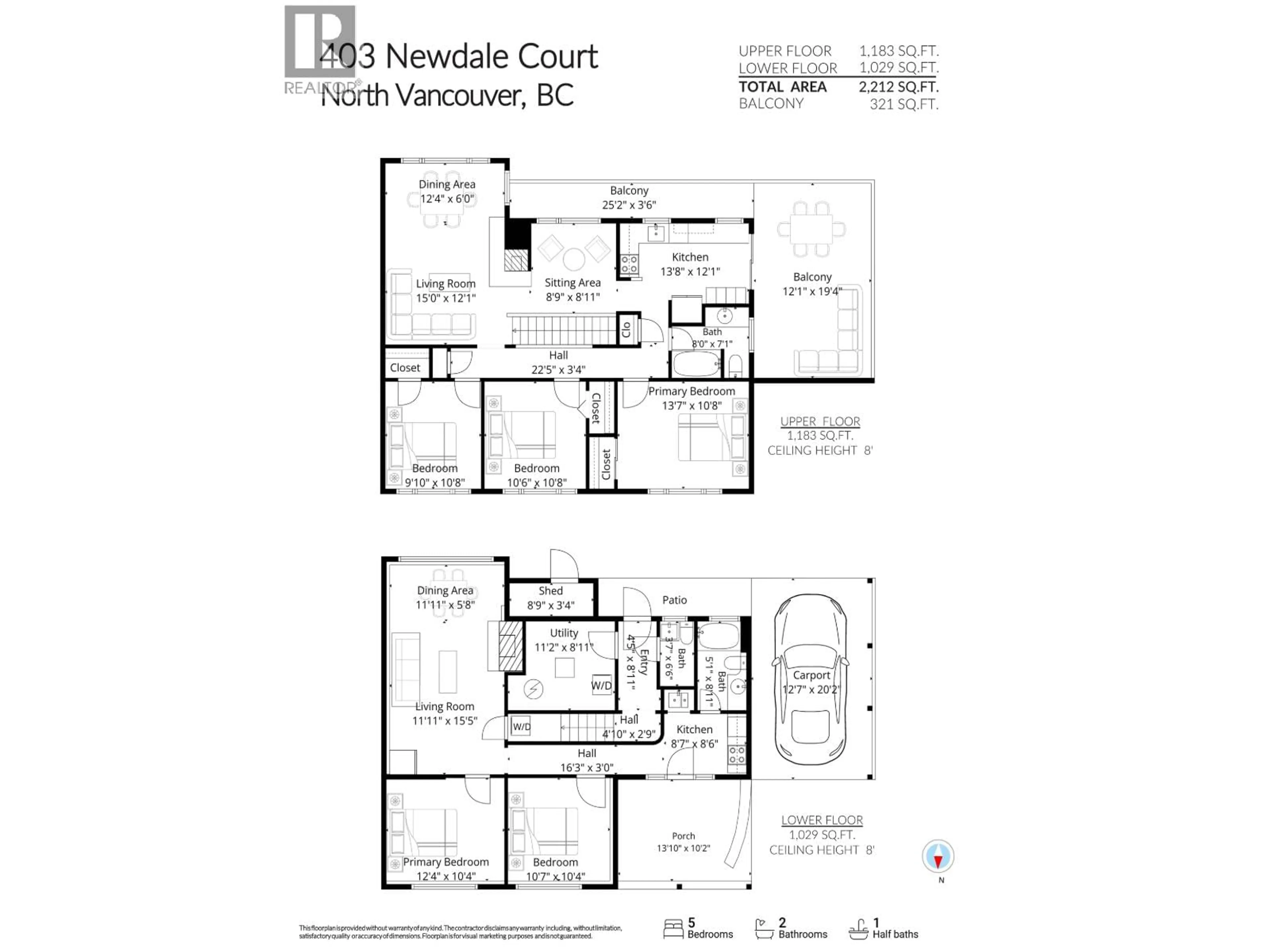 Floor plan for 403 NEWDALE COURT, North Vancouver British Columbia V7N3H3
