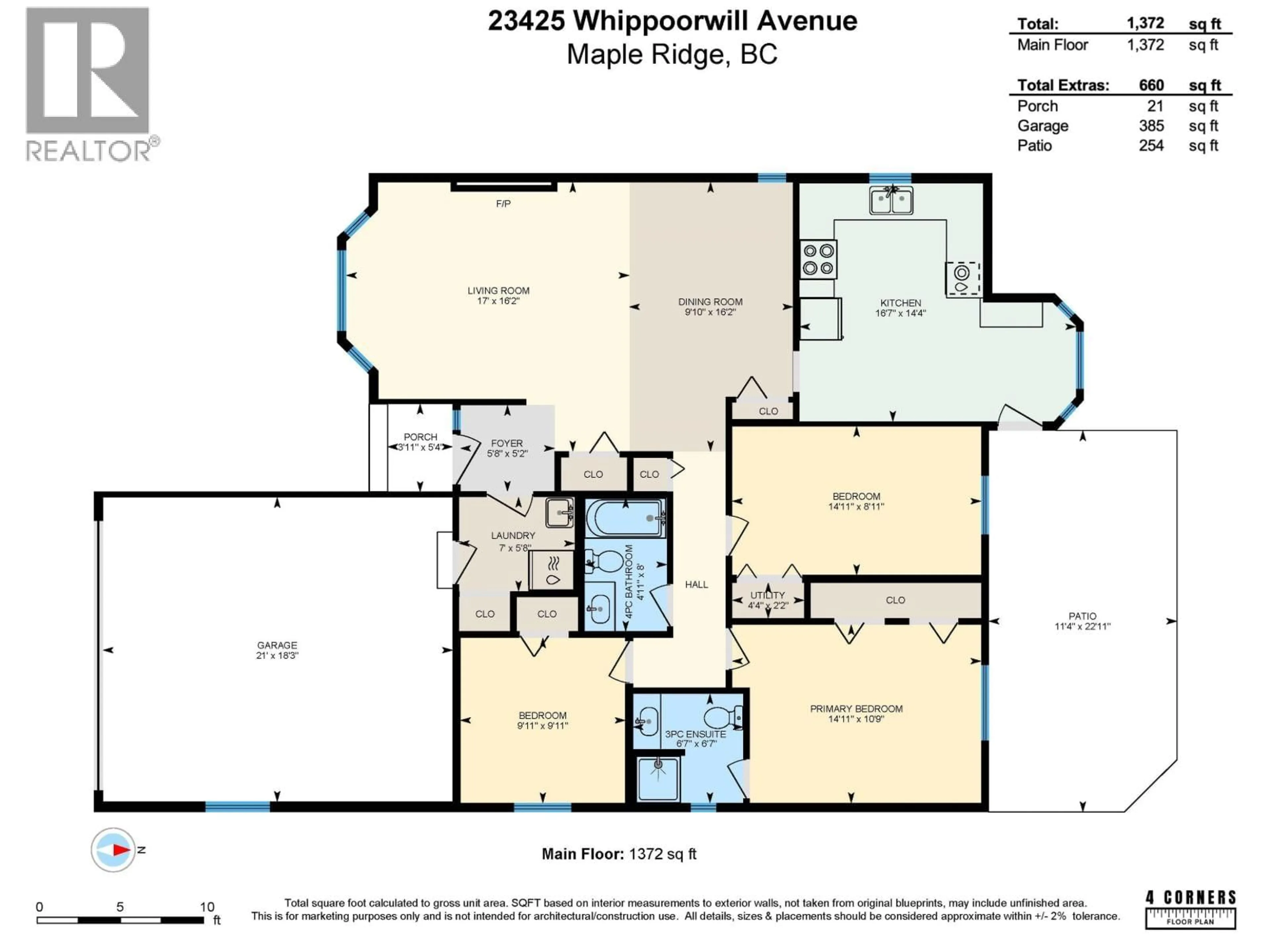 Floor plan for 23425 WHIPPOORWILL AVENUE, Maple Ridge British Columbia V2X9L8