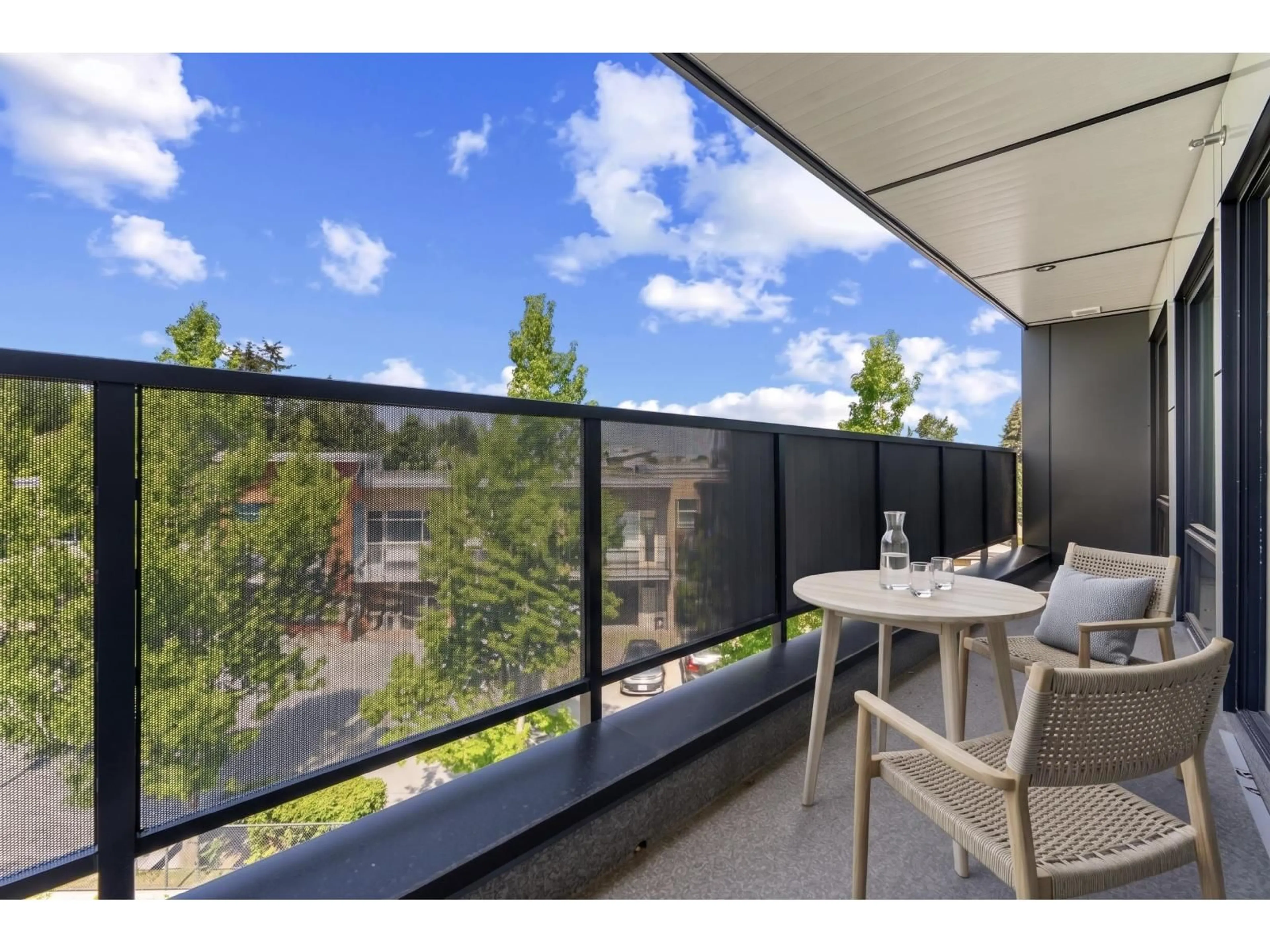 Balcony in the apartment, water/lake/river/ocean view for 408 - 2233 156 STREET, Surrey British Columbia V4A4V3