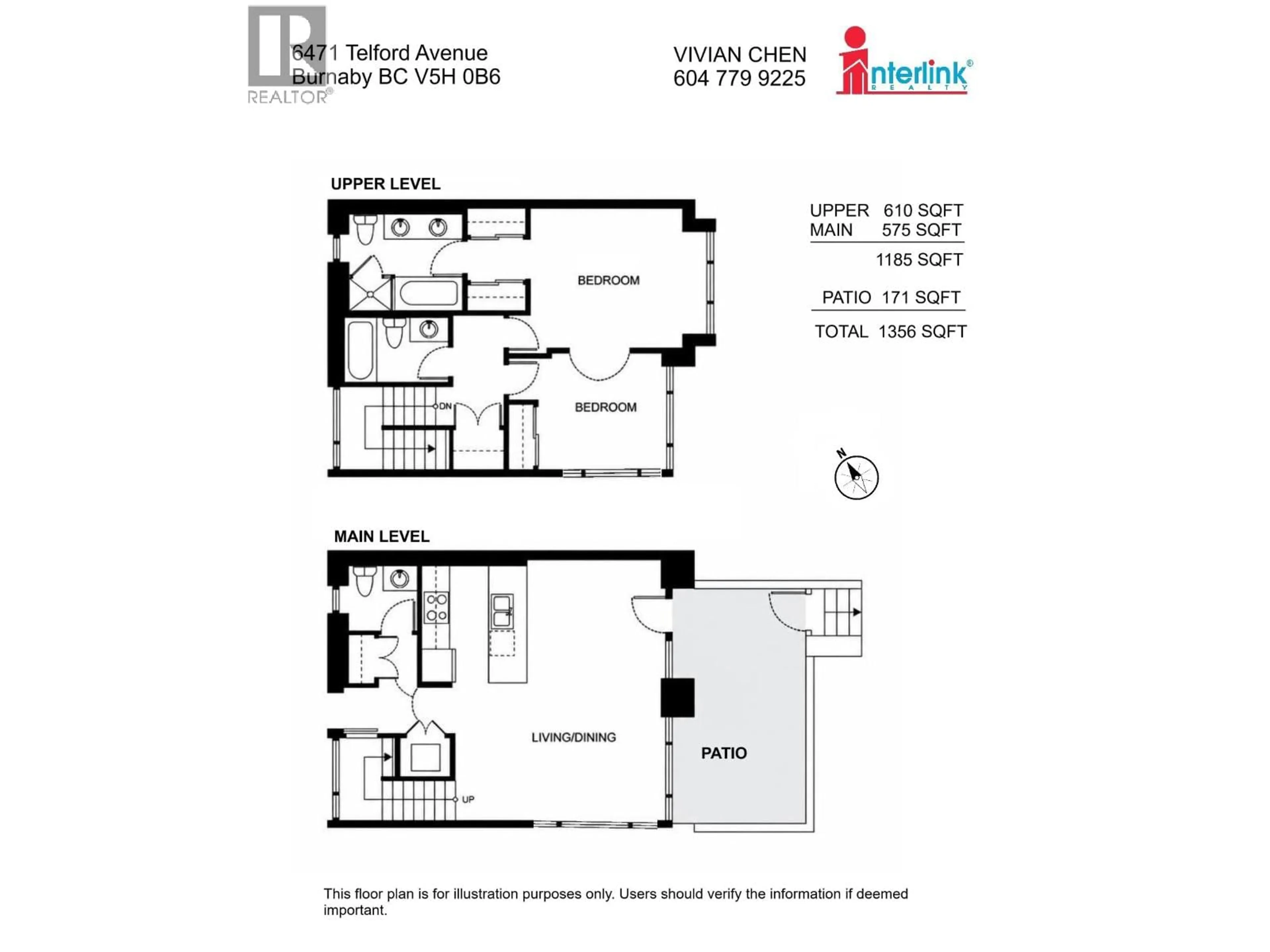 Floor plan for 6471 TELFORD AVENUE, Burnaby British Columbia V5H0B6