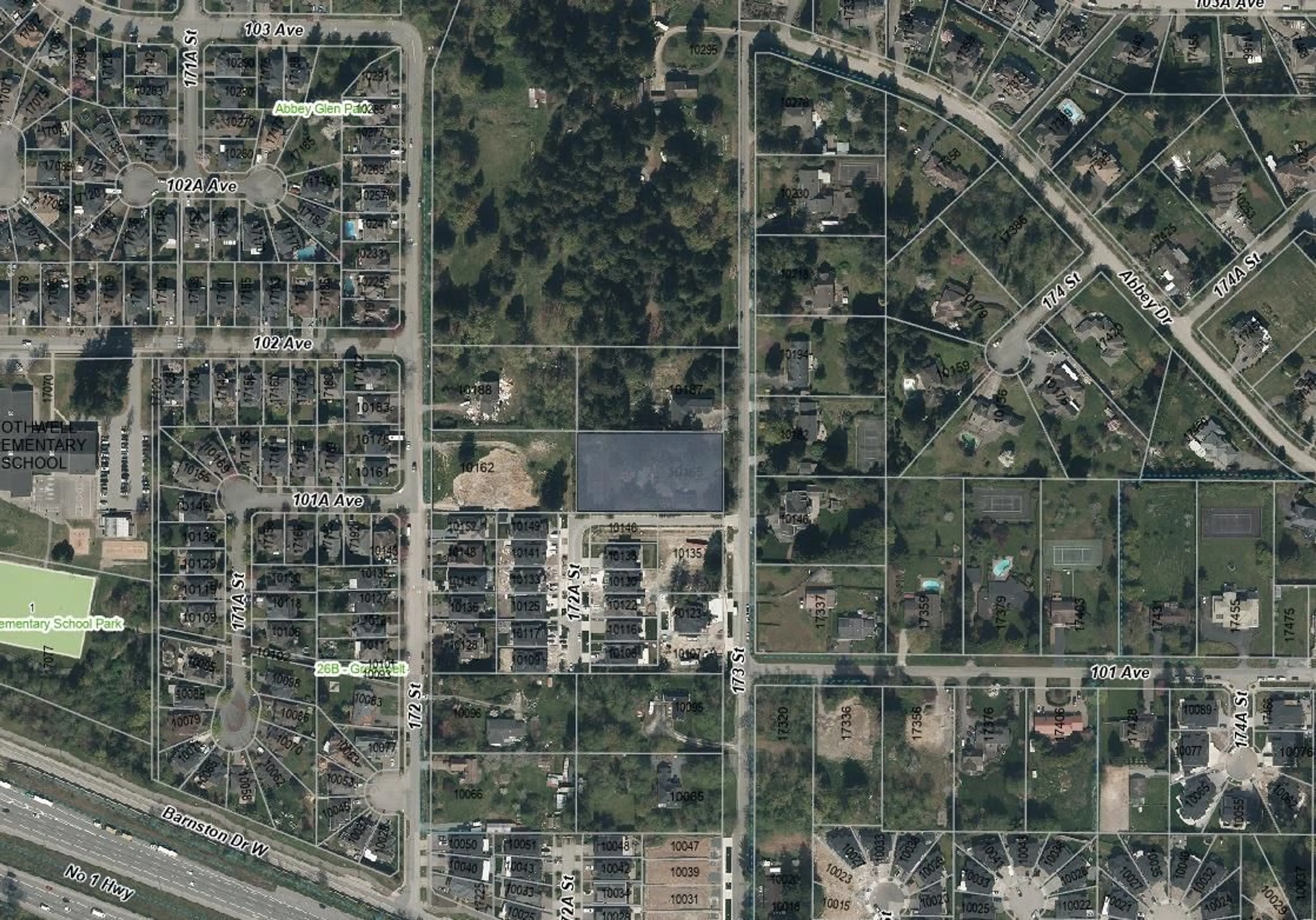 Picture of a map for 10165 173 STREET, Surrey British Columbia V4N4H6