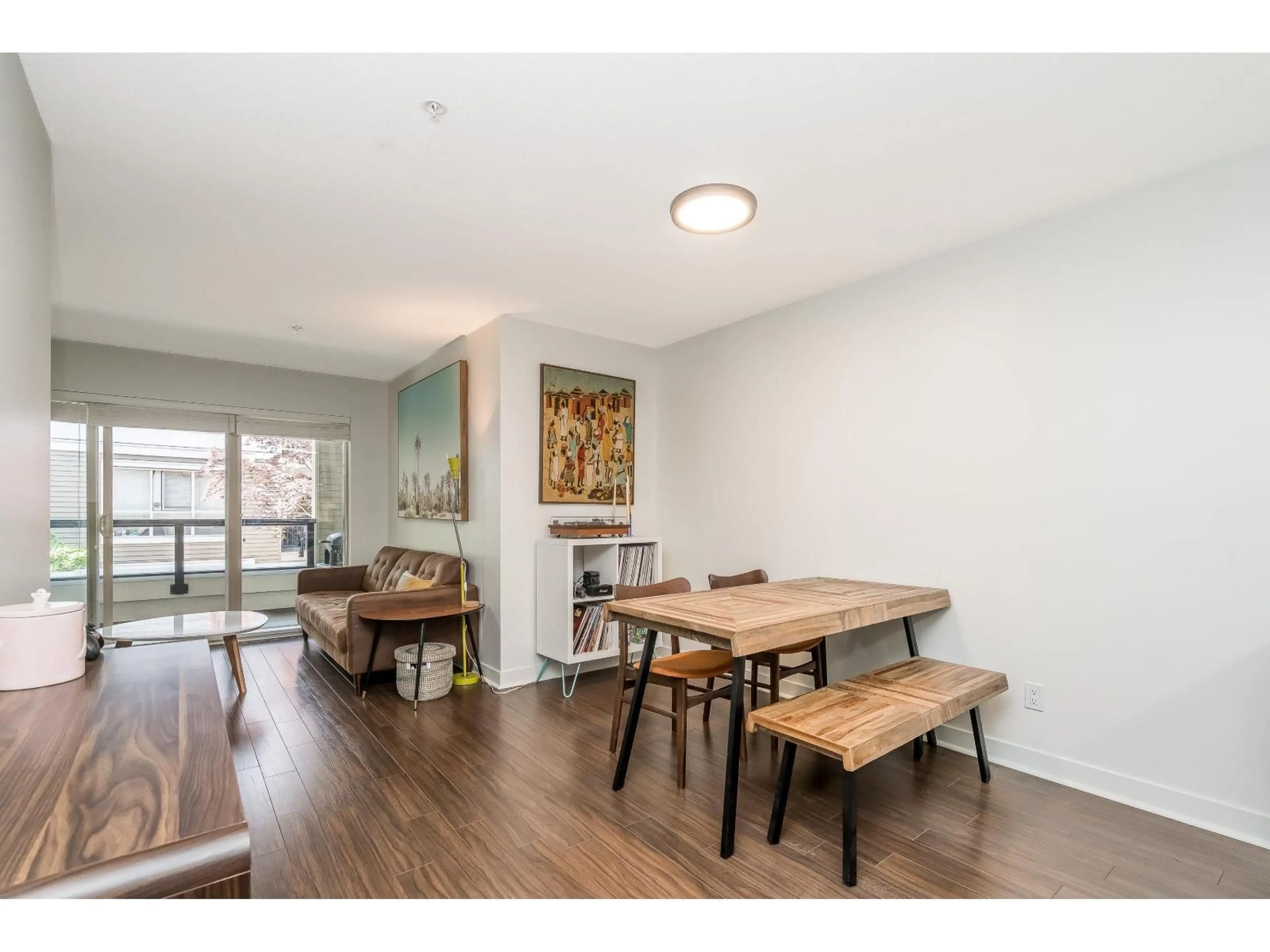 Dining room, wood/laminate floor for A218 - 8929 202 STREET, Langley British Columbia V1M0B4