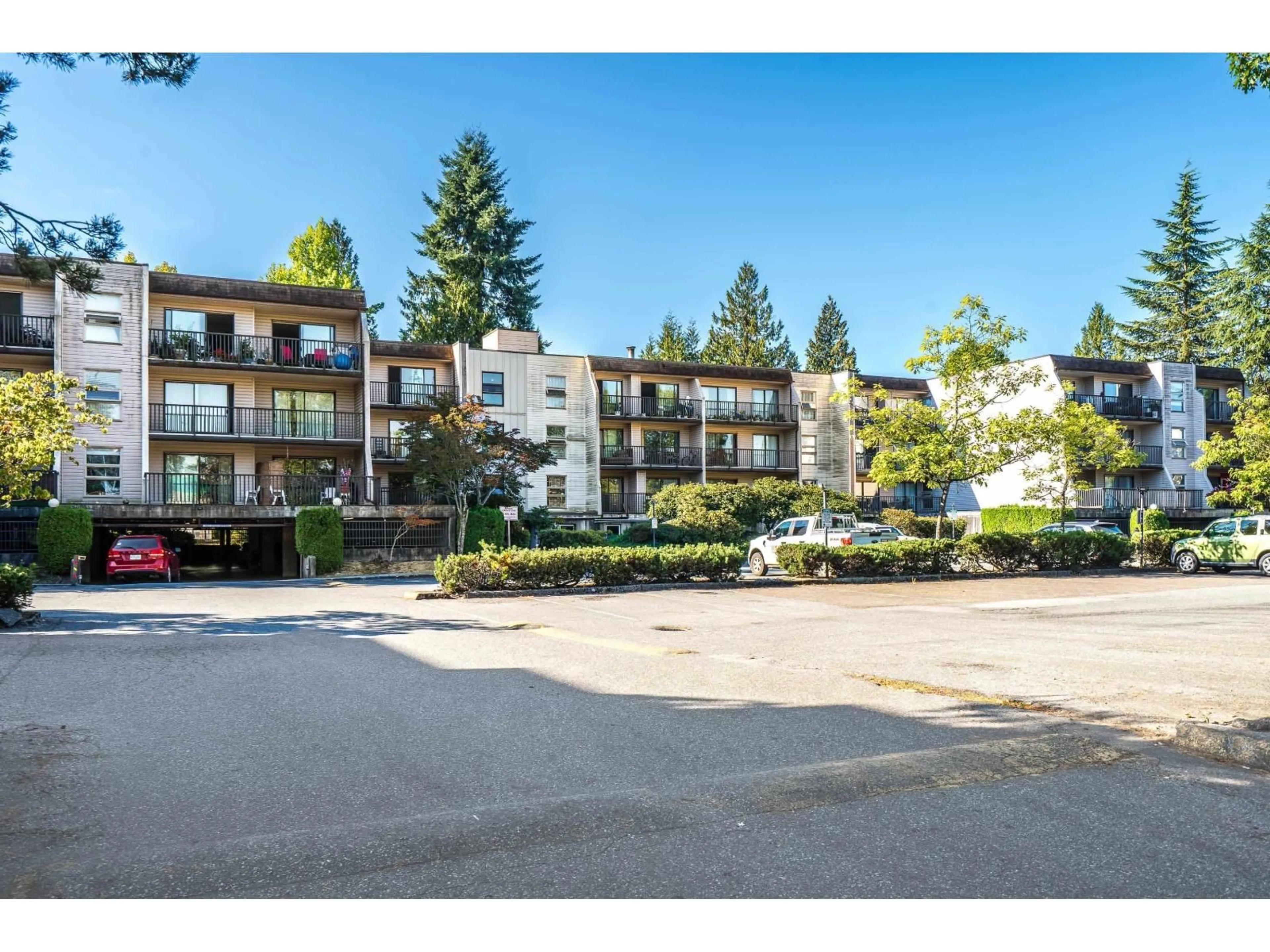 A pic from outside/outdoor area/front of a property/back of a property/a pic from drone, mountain view for 307 - 15268 100 AVENUE, Surrey British Columbia V3R7V1