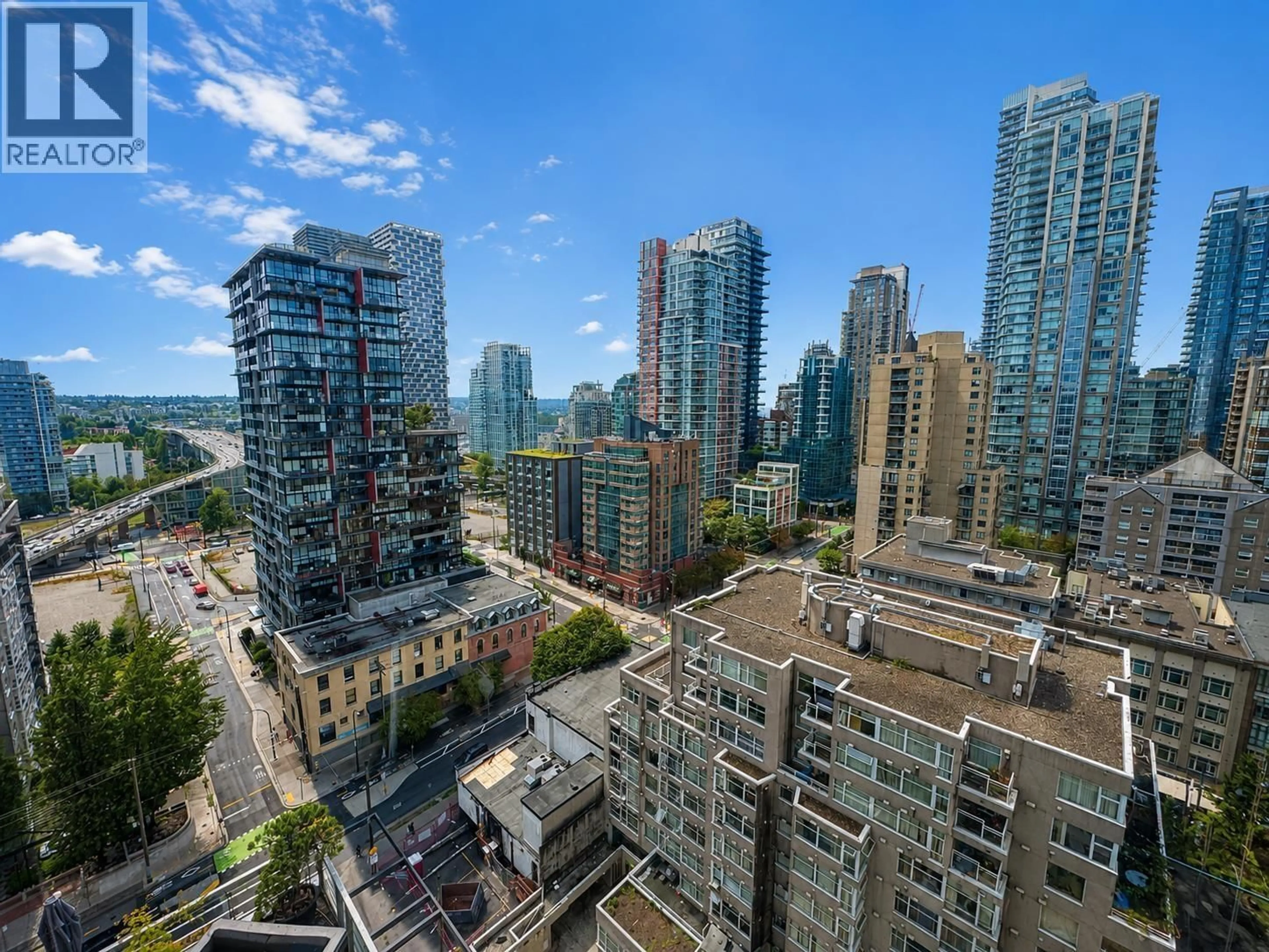 A pic from outside/outdoor area/front of a property/back of a property/a pic from drone, city buildings view from balcony for 1903 - 1255 SEYMOUR STREET, Vancouver British Columbia V6B0H1