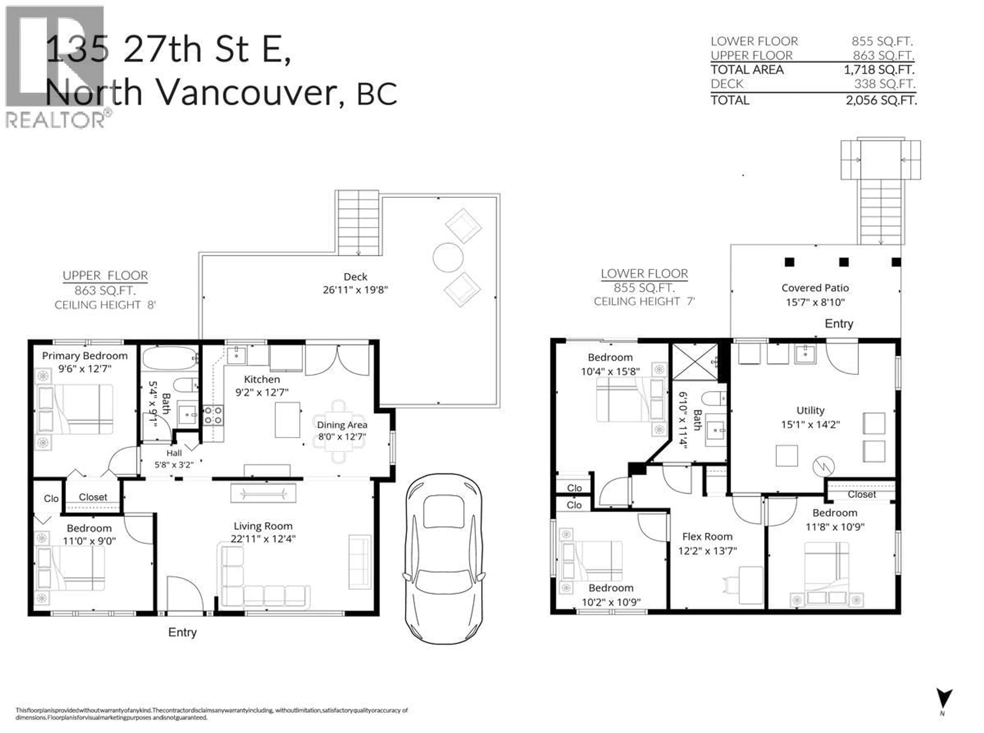 Floor plan for 135 27 STREET, North Vancouver British Columbia V7N1B3