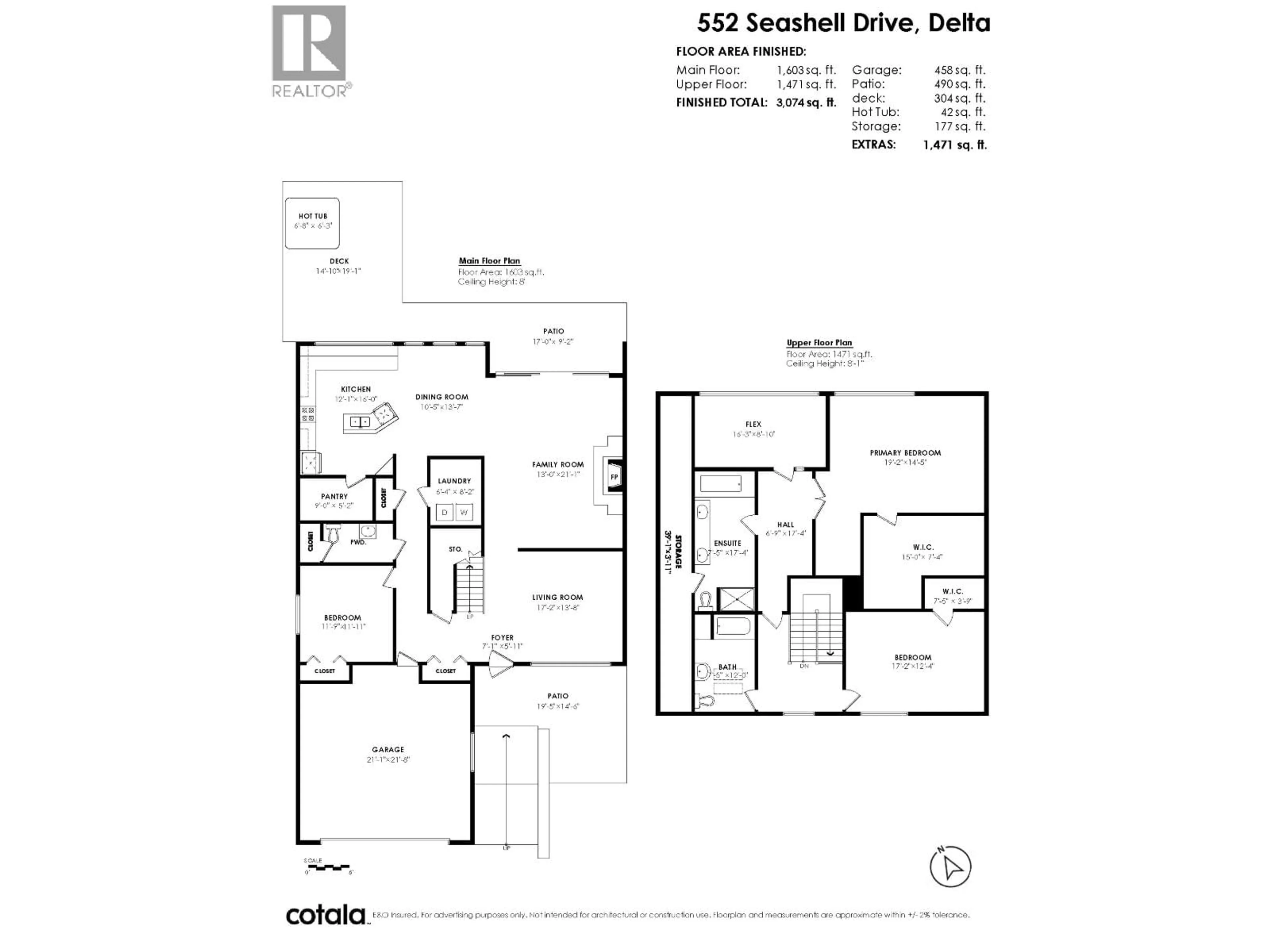 Floor plan for 552 SEASHELL DRIVE, Delta British Columbia V4L2K8