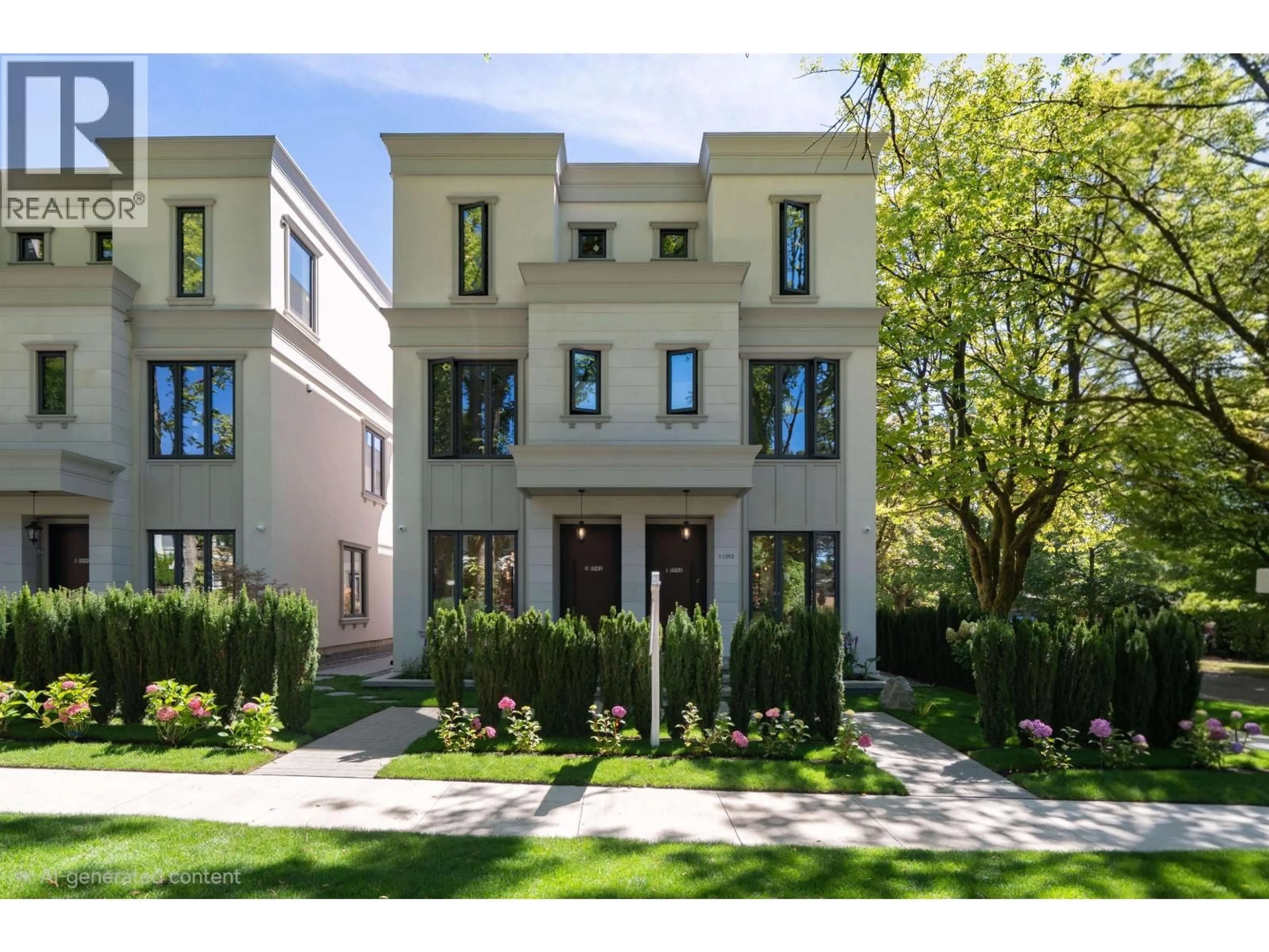 Home with brick exterior material, street for 2 - 1592 NANTON AVENUE, Vancouver British Columbia V6J2X2