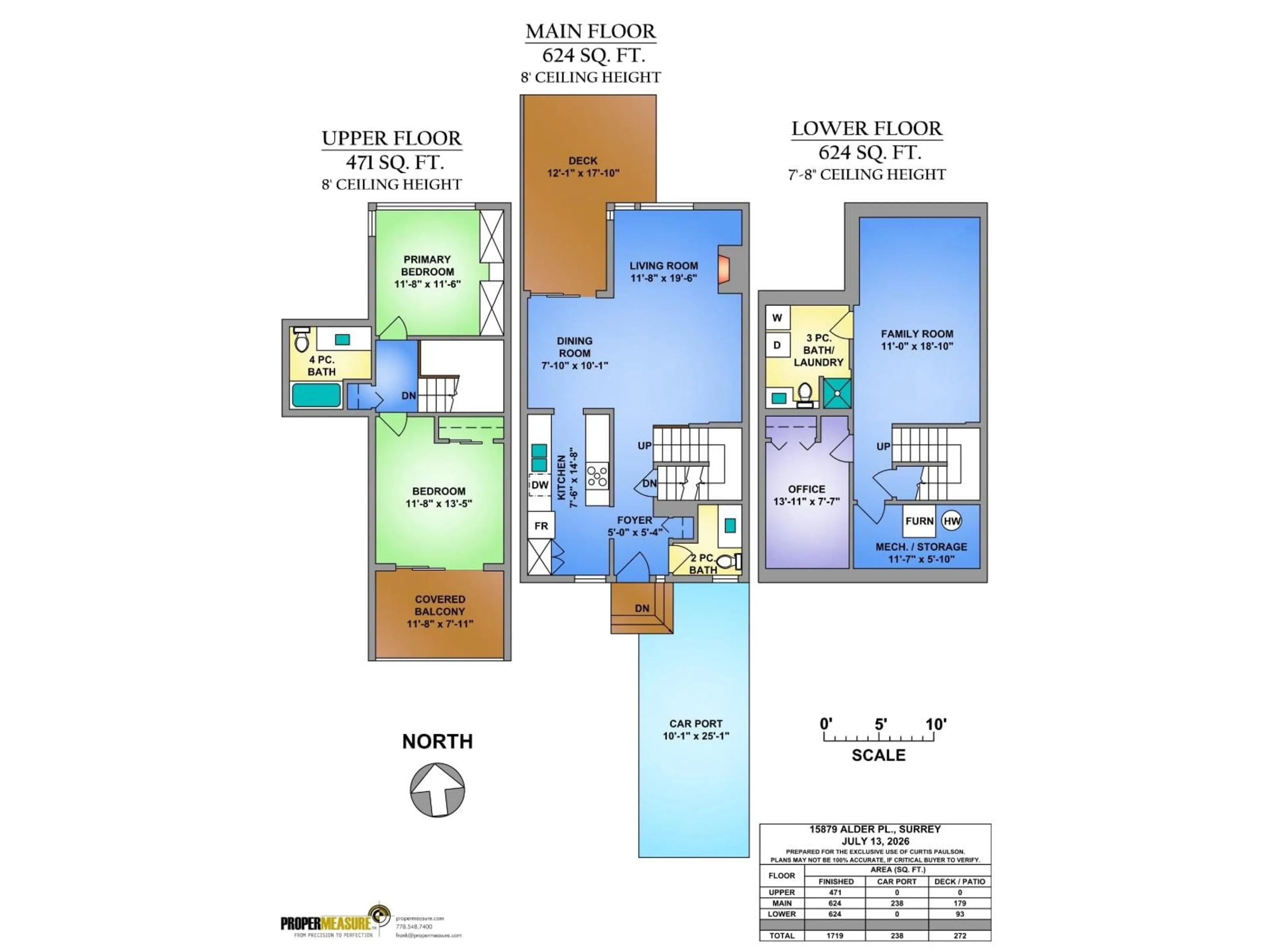 Floor plan for 15879 ALDER PLACE, Surrey British Columbia V4A5J1