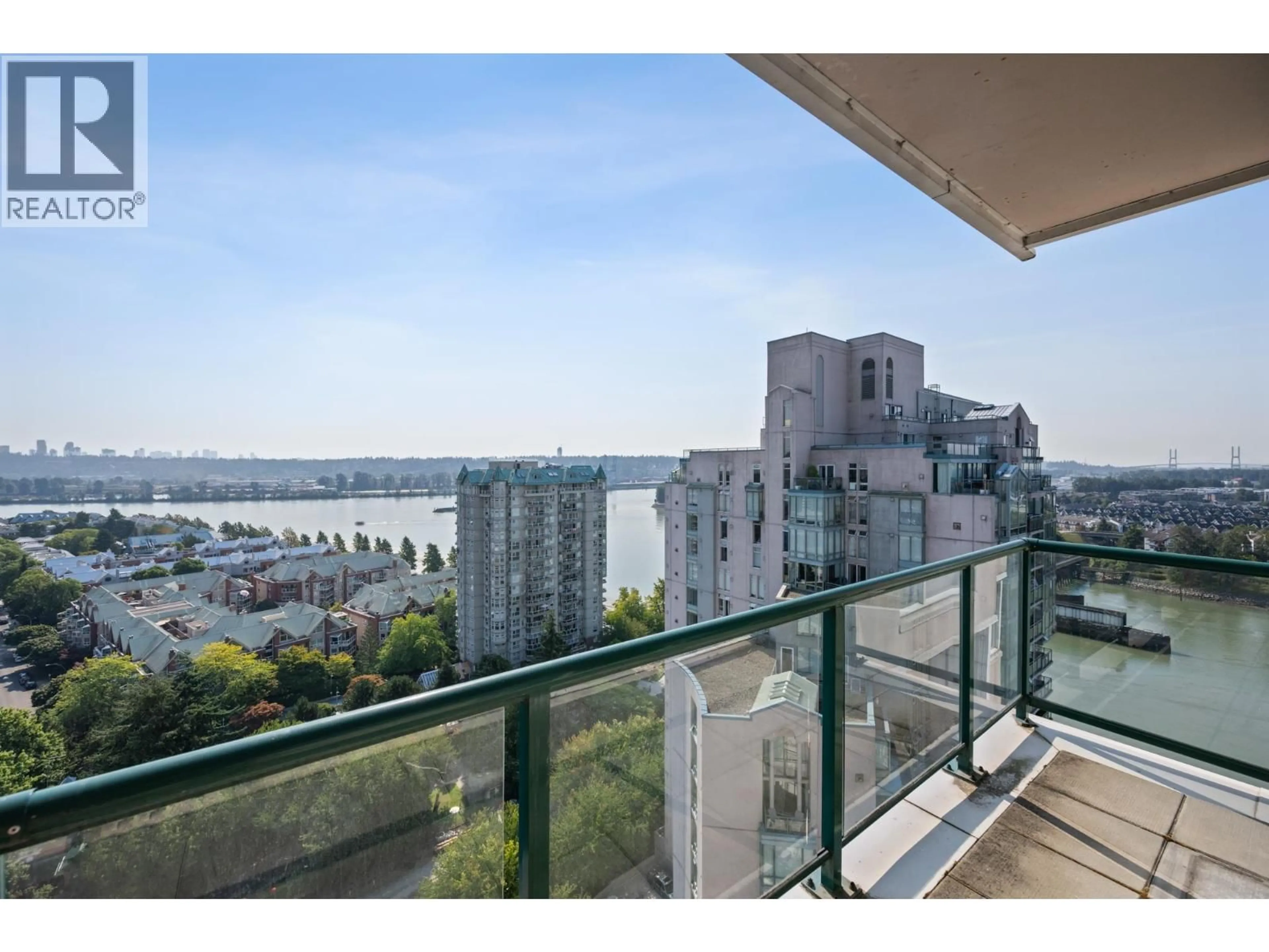Balcony in the apartment, water/lake/river/ocean view for 2102 - 10 LAGUNA COURT, New Westminster British Columbia V3M6W3