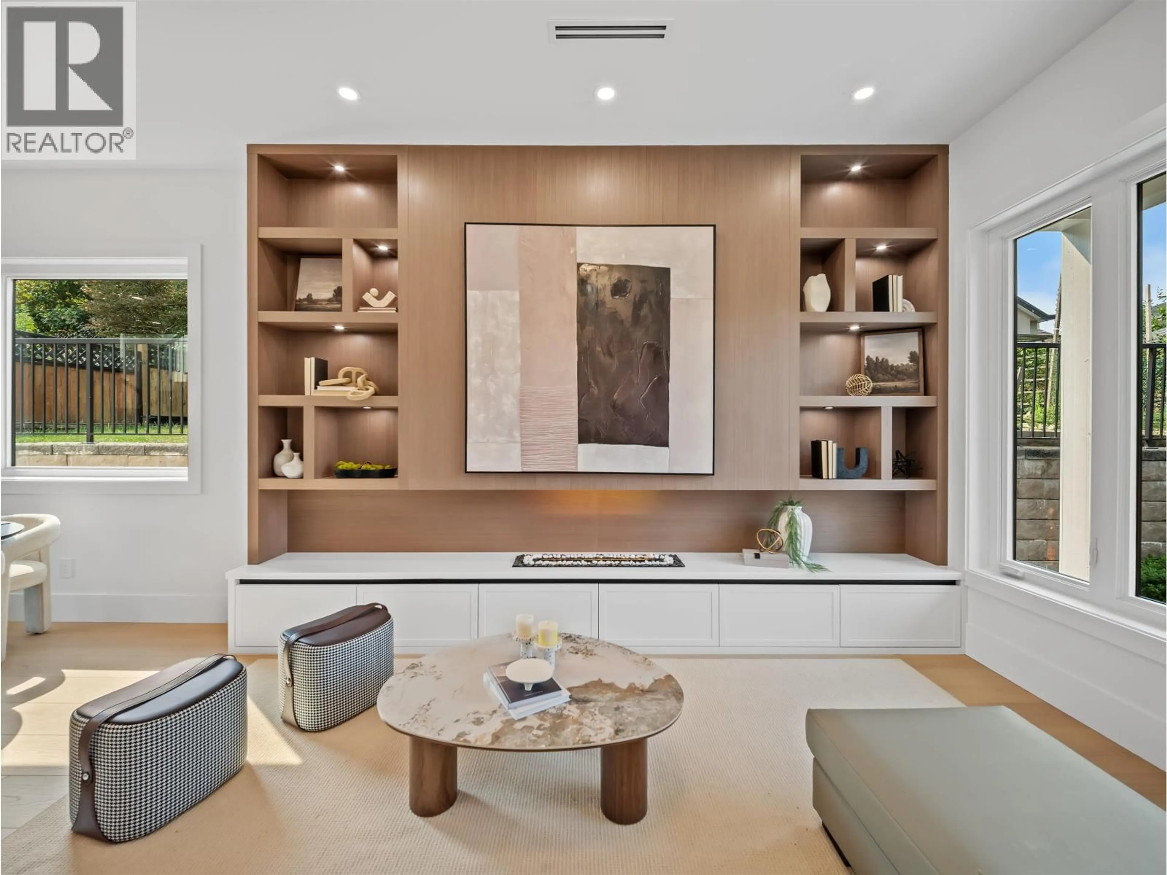 Living room with furniture, ceramic/tile floor for 1 - 5685 FOREST STREET, Burnaby British Columbia V5G1X5