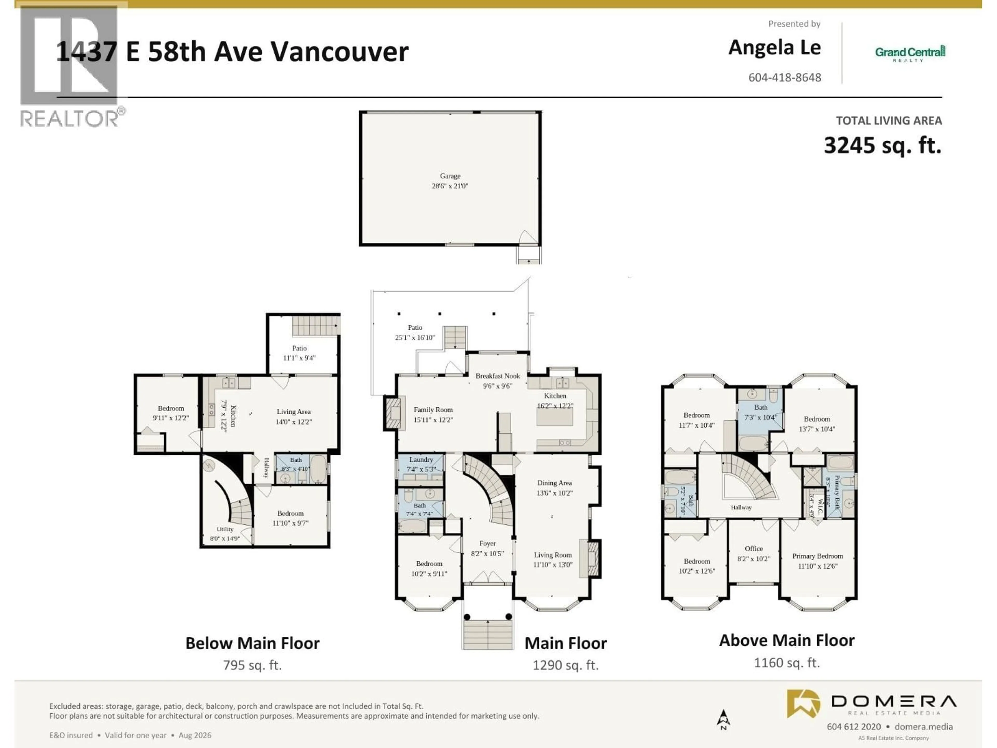 Floor plan for 1437 58TH AVENUE, Vancouver British Columbia V5P2B9
