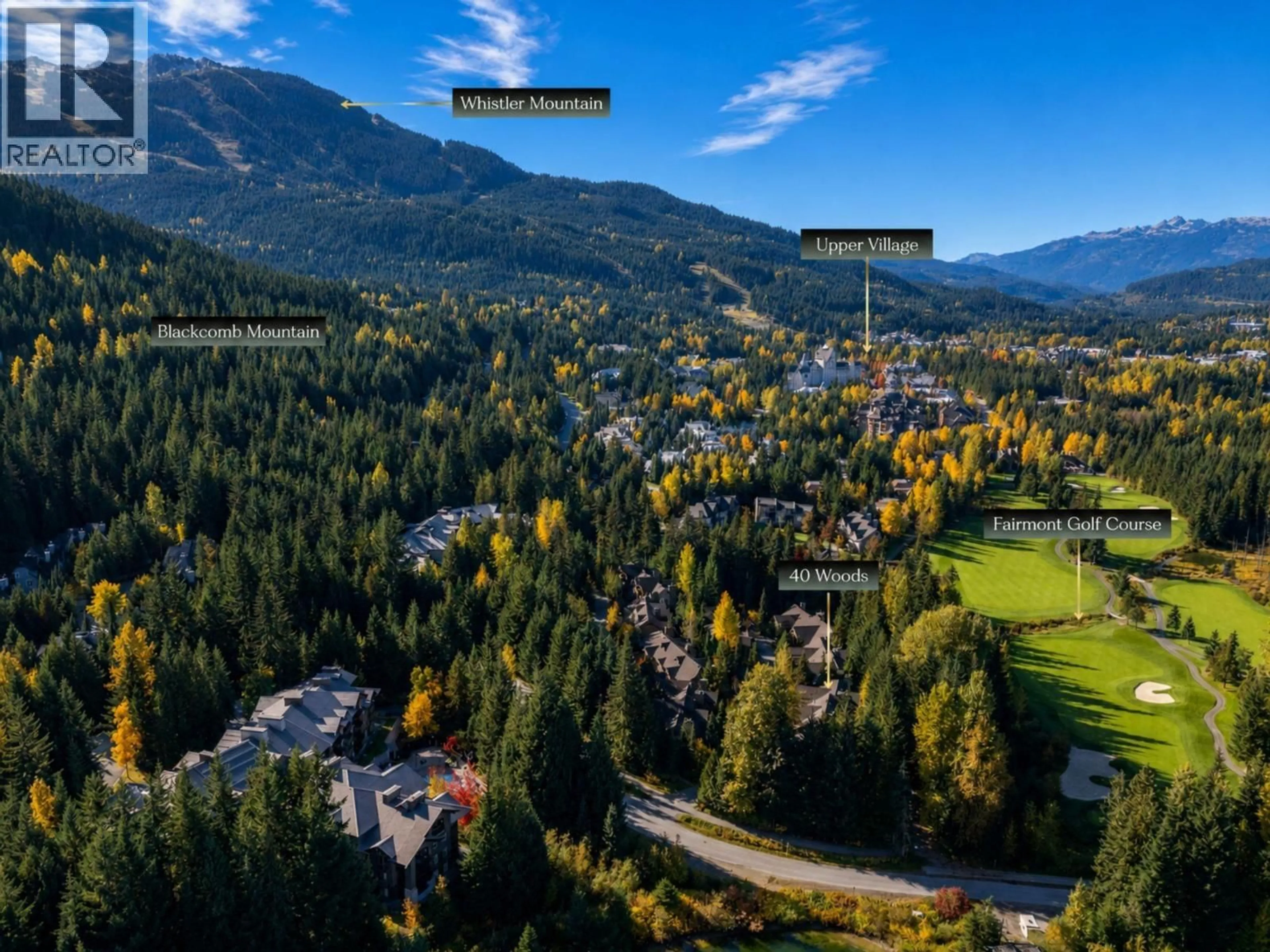 A pic from outside/outdoor area/front of a property/back of a property/a pic from drone, mountain view for 40 - 4652 BLACKCOMB WAY, Whistler British Columbia V8E0X2