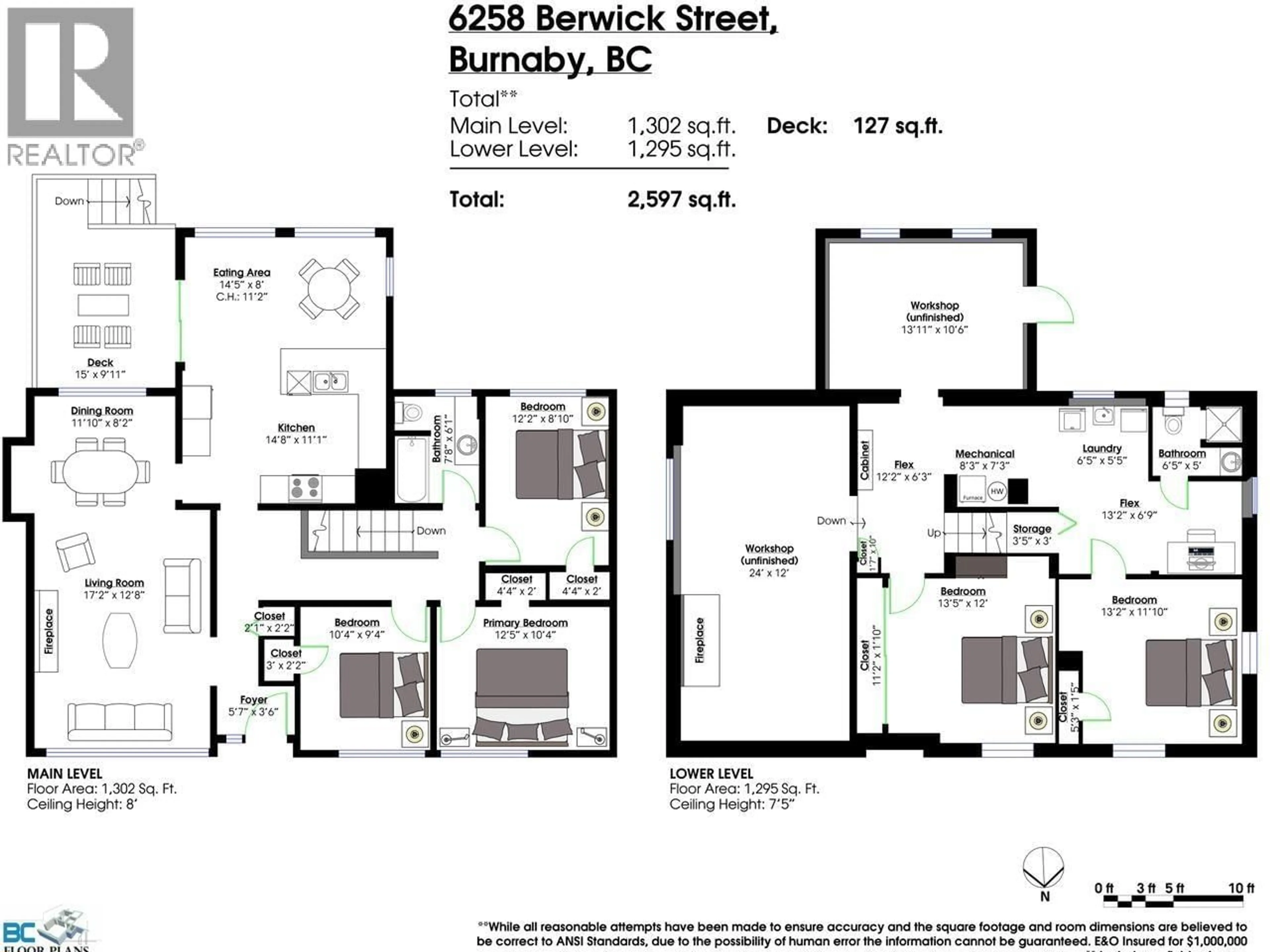 Floor plan for 6258 BERWICK STREET, Burnaby British Columbia V5H1W2